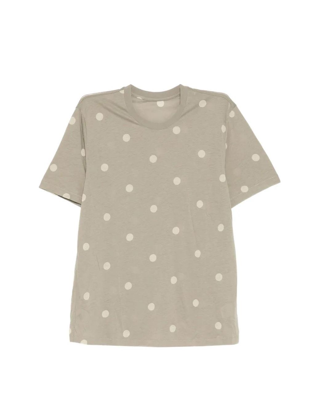 JNBY White Polka-Dot T-Shirt