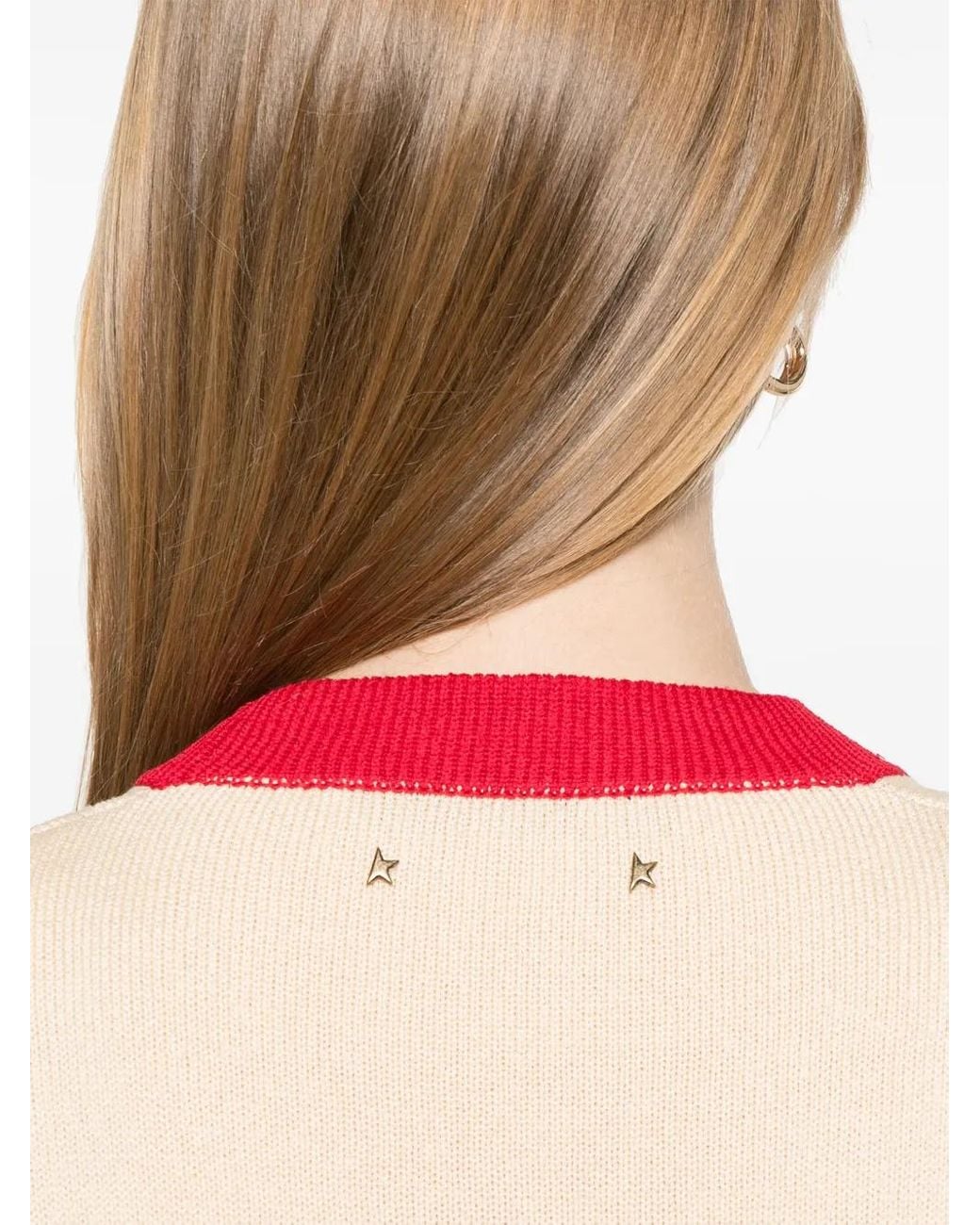 Golden Goose Deluxe Brand Natural Journey Cropped Cotton Cardigan