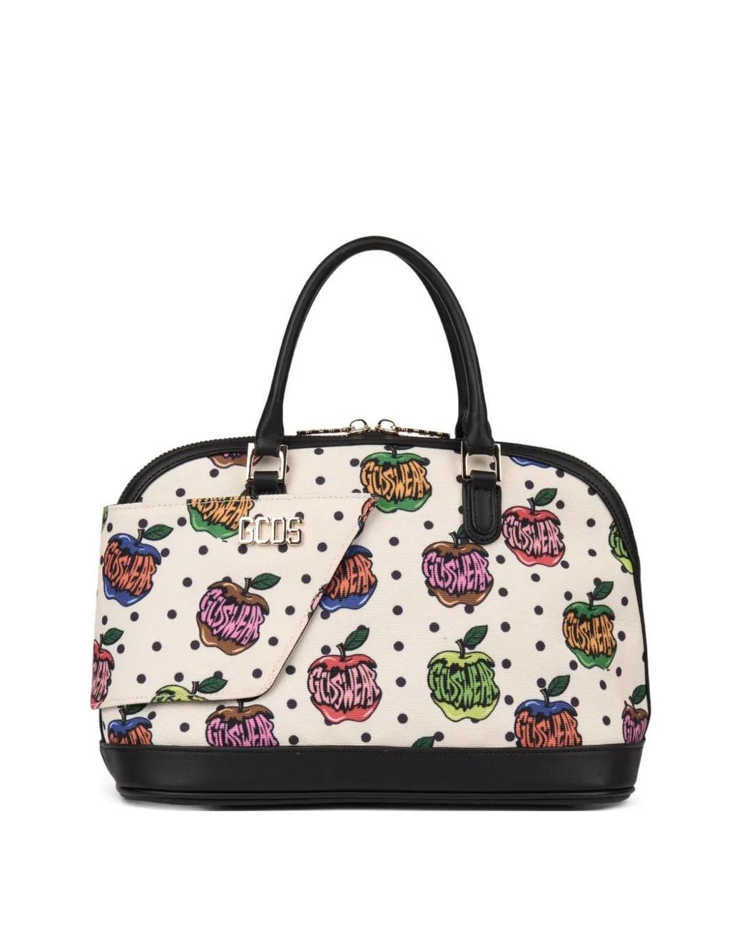 Gcds White Shopper Mit Print