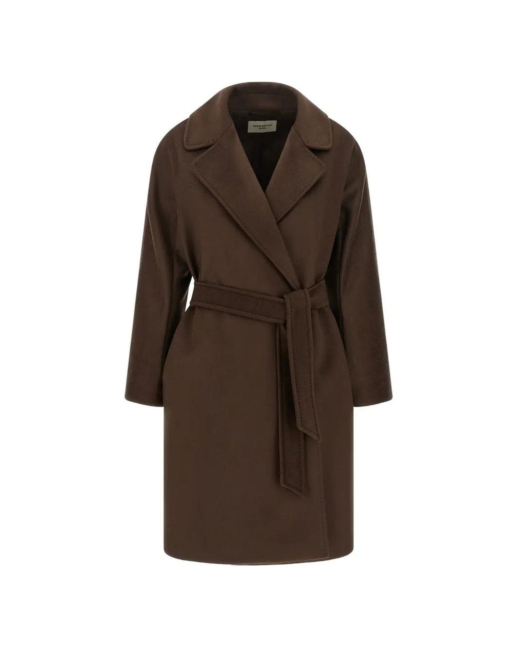 Weekend by Maxmara Brown Pedale Belted Coat