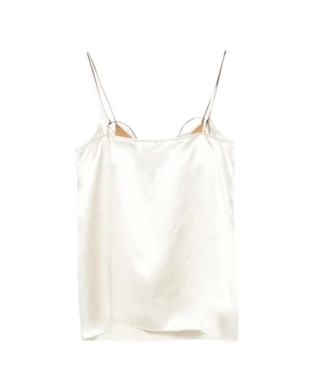 Alysi White Strapless Top