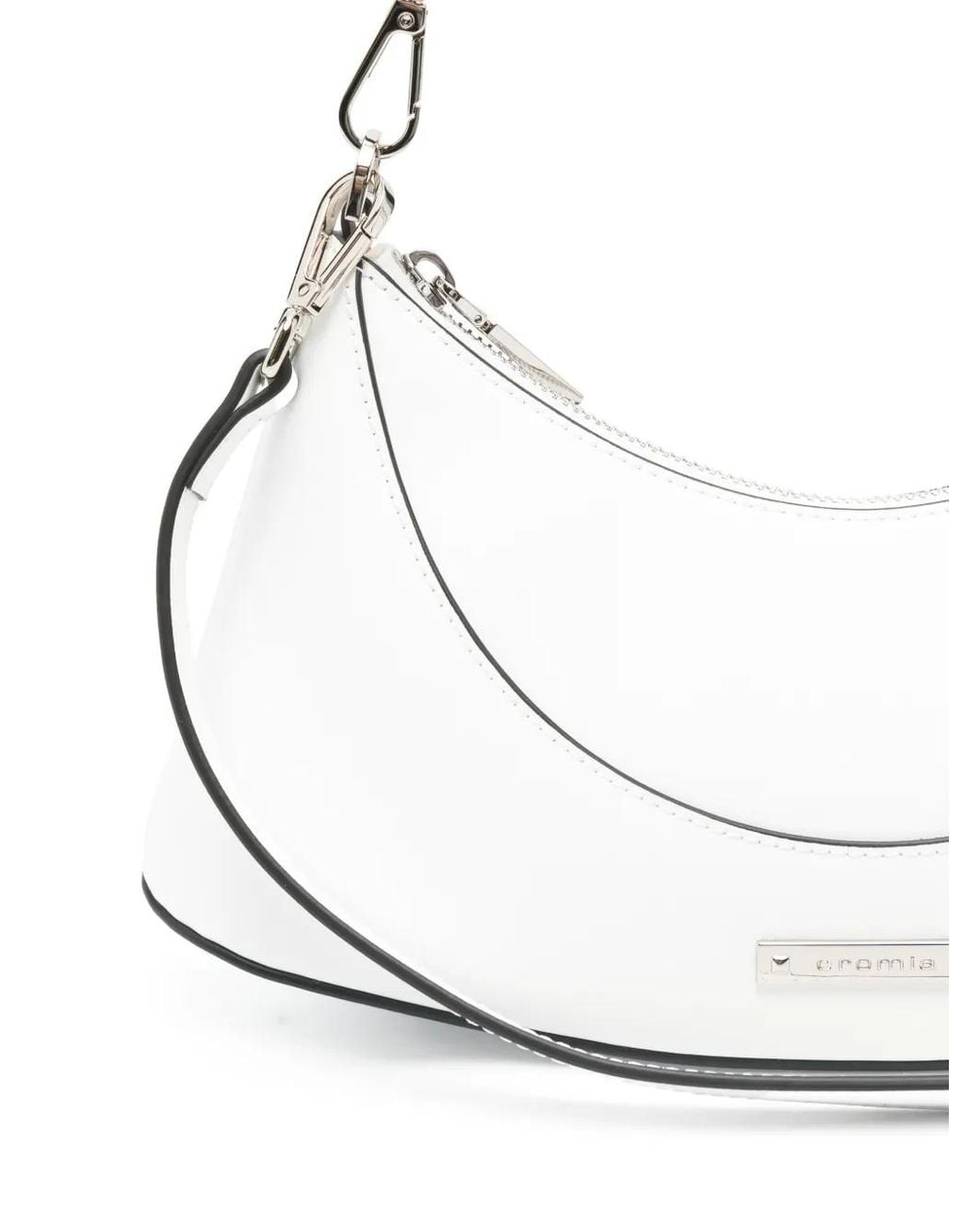 Cromia White Leather Tote Bag