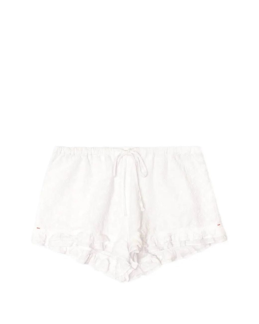 Xirena White Short Court Mimi À Volants