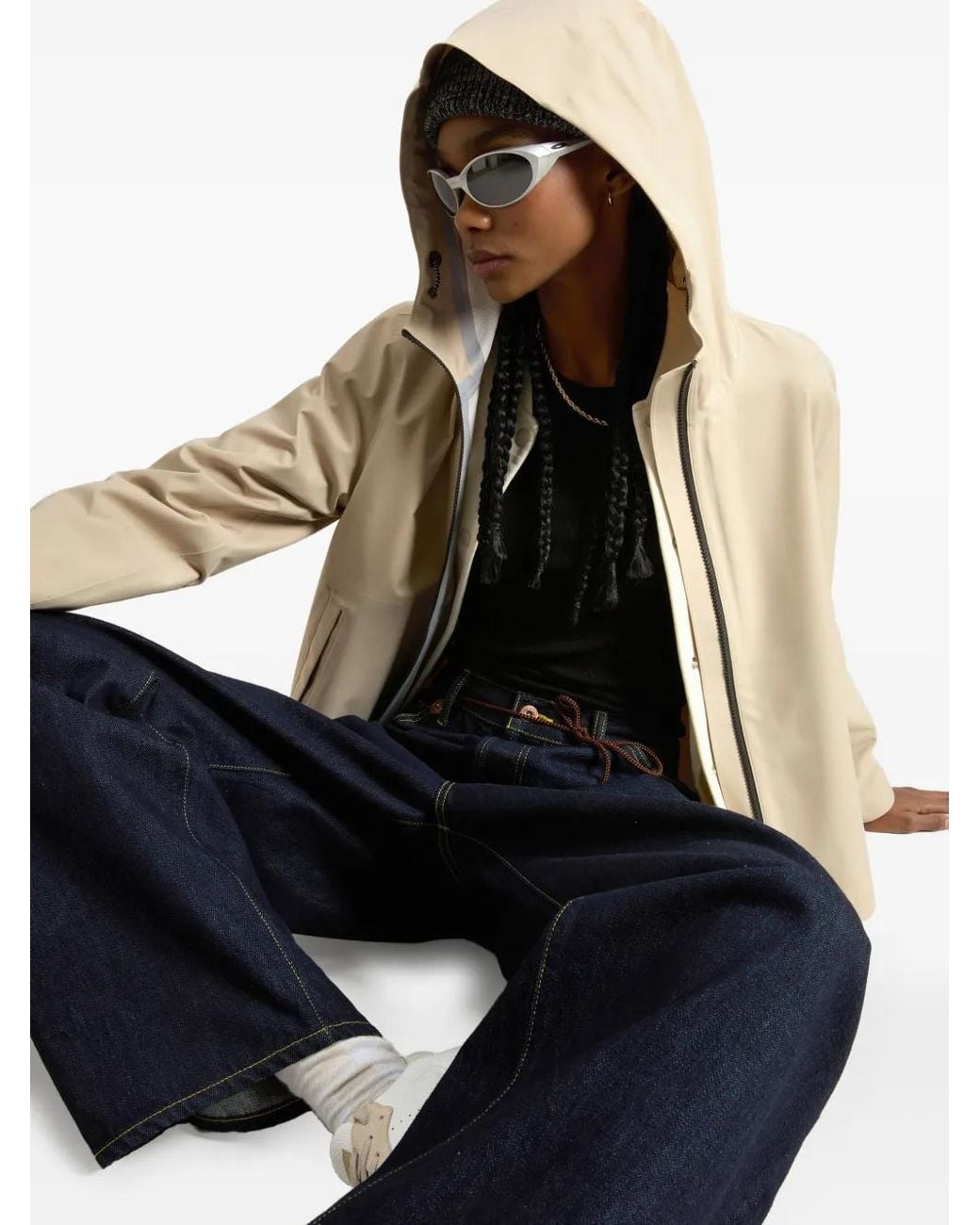 Chaqueta Con Capucha Woolrich de color Natural