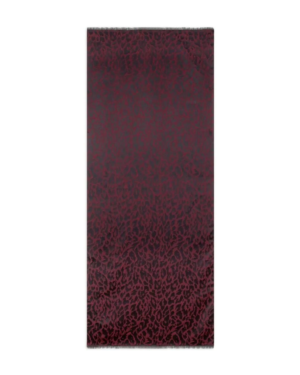 Etro Purple Wool-Blend Scarf With Animal Motif for men