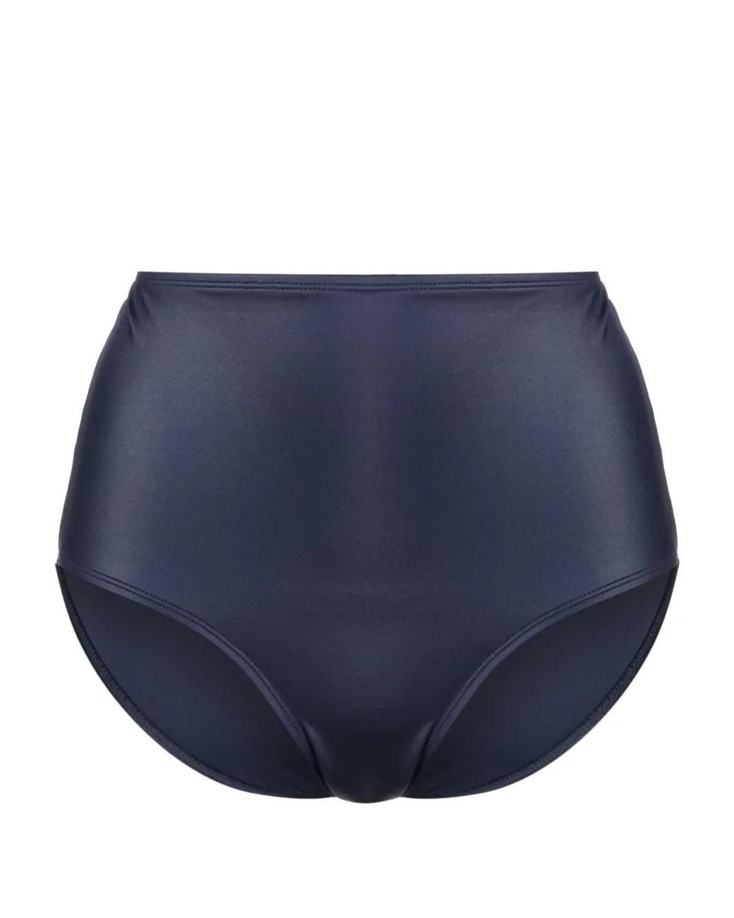Marlies Dekkers Blue Jet Set High-Waisted Bikini Bottoms