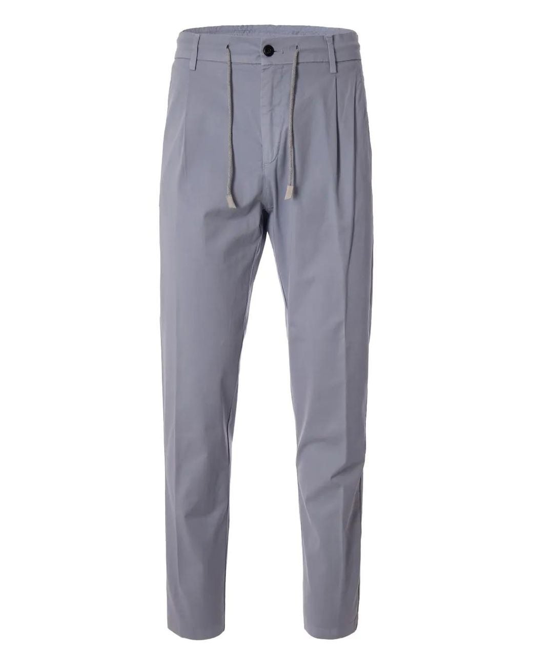 Eleventy Blue Drawstring Trousers for men