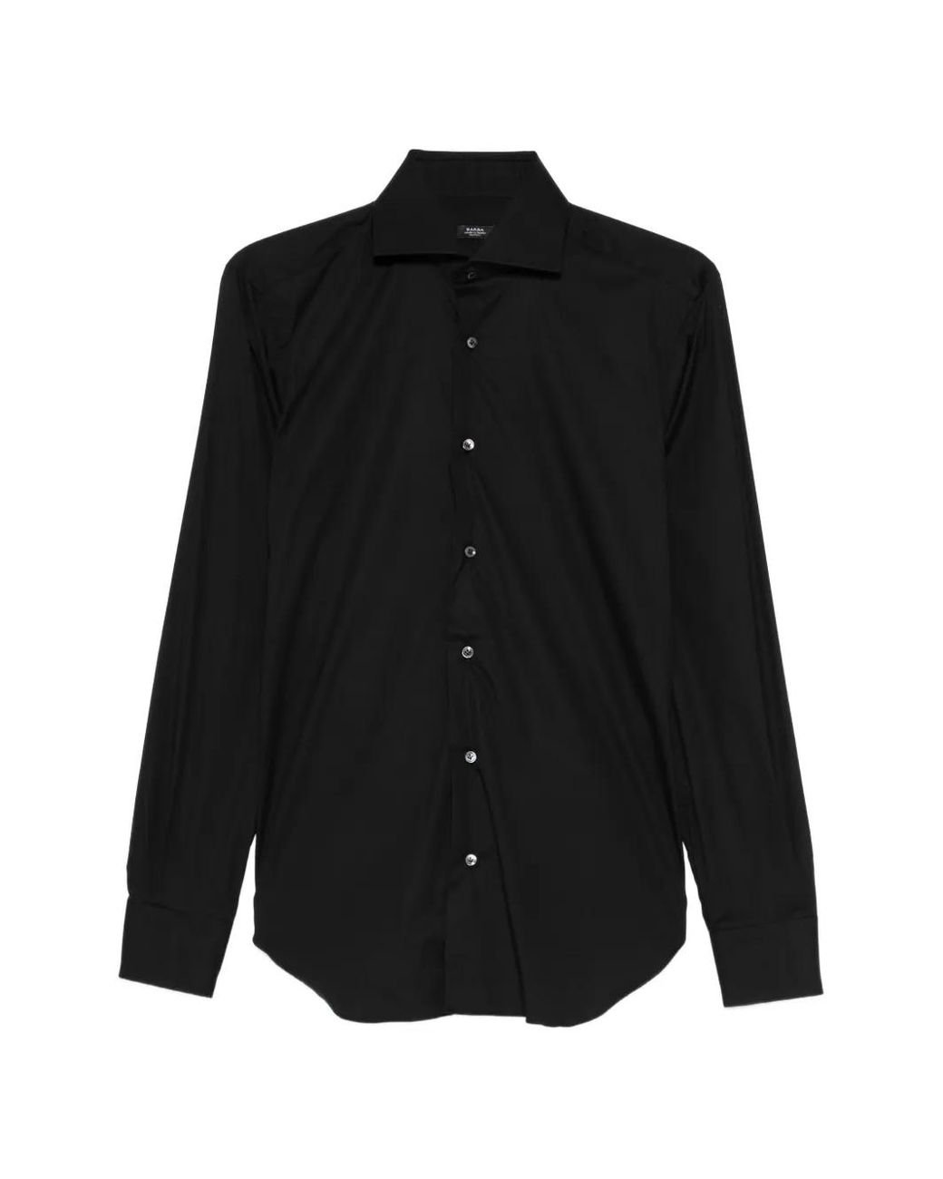 Barba Napoli Black Buttoned Shirt for men