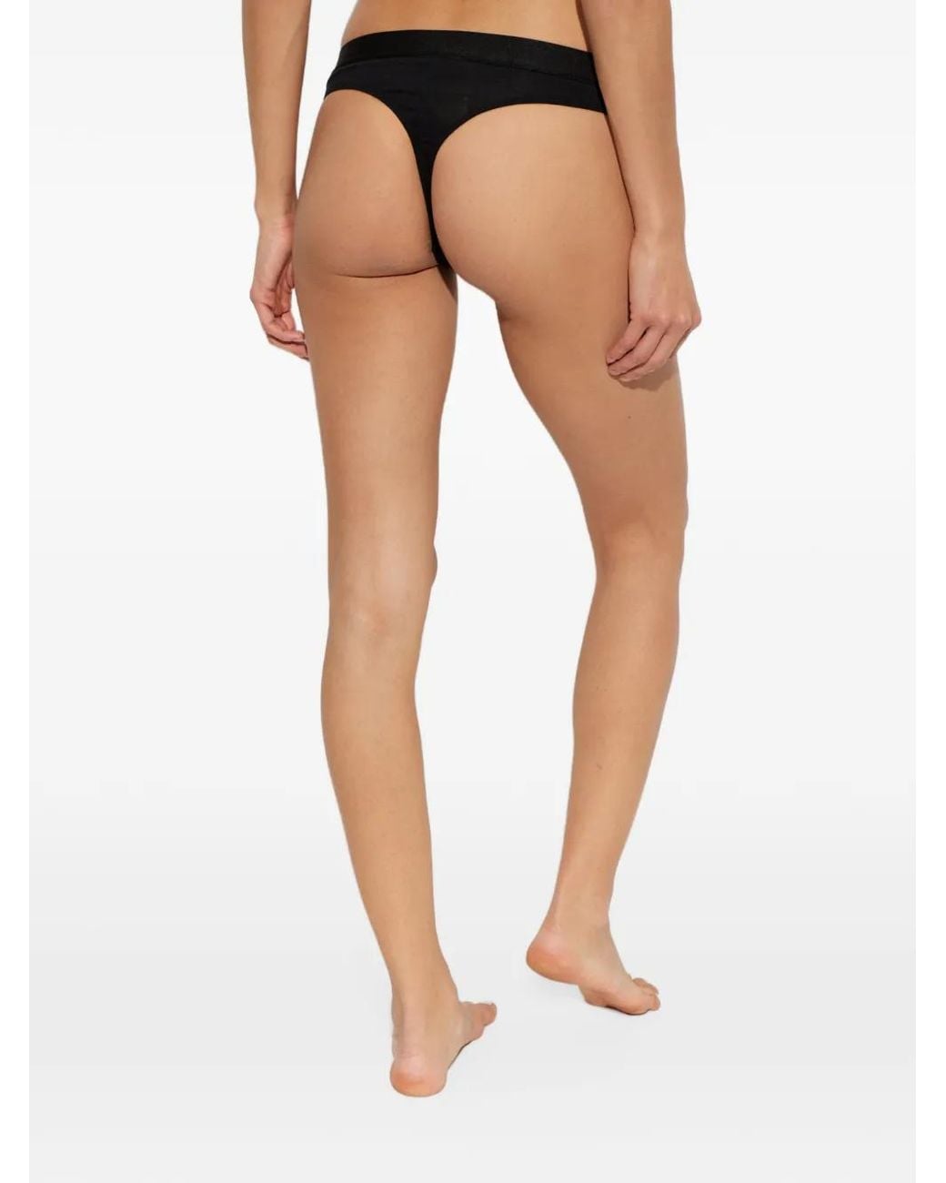 Palm Angels White Logo-Waistband Three-Pack Thongs (Set Of Three)
