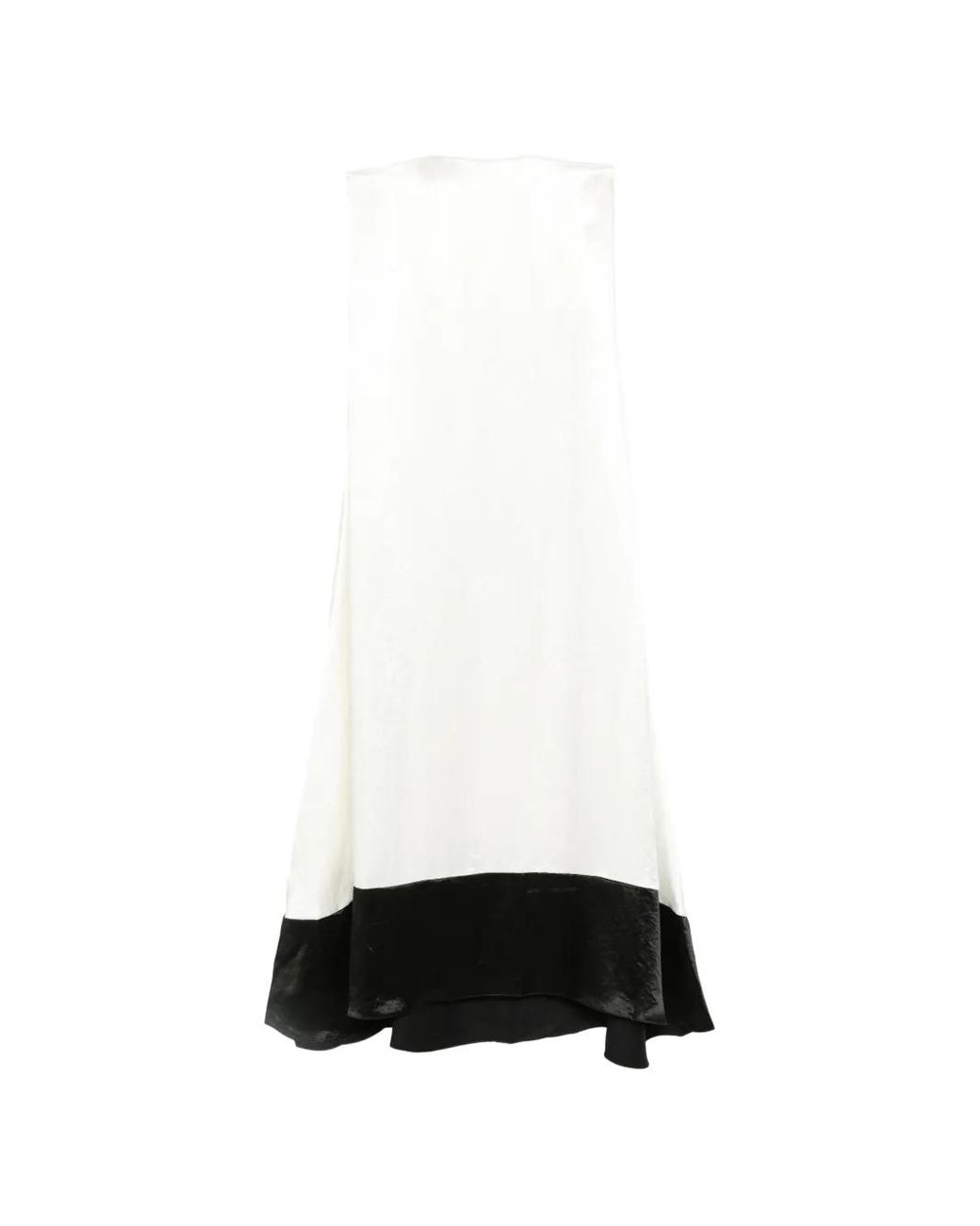 Abadia White Diana Strapless Maxi Dress