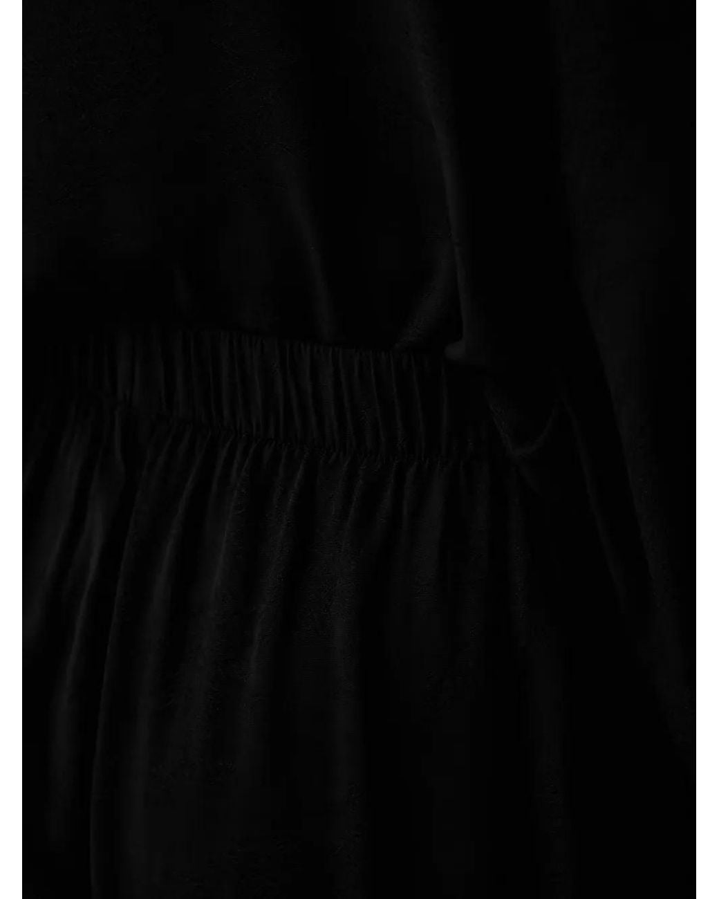 Emporio Armani Black Lace-Insert Pajamas