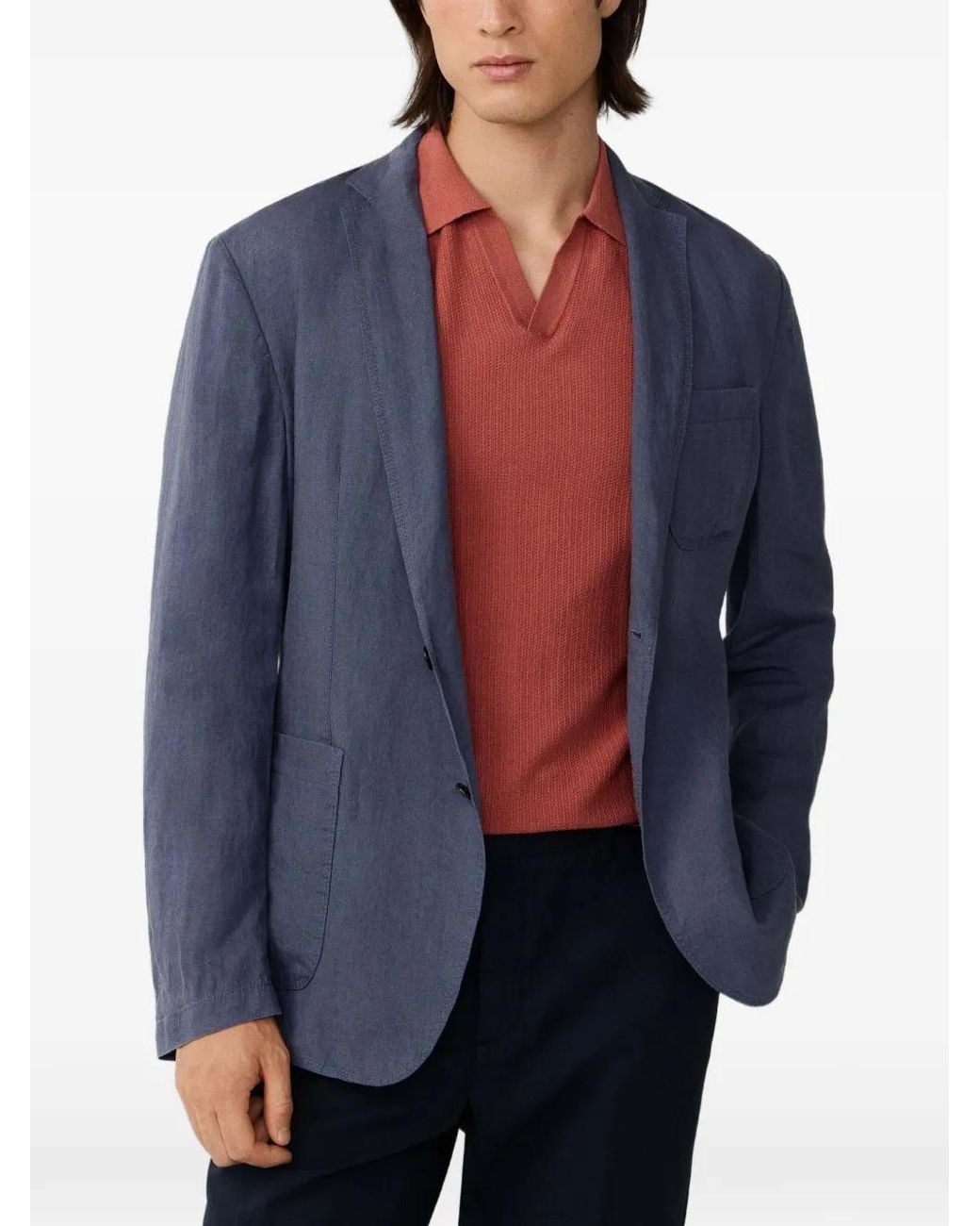 Blazer Con Revers Classici di Hackett in Blue da Uomo