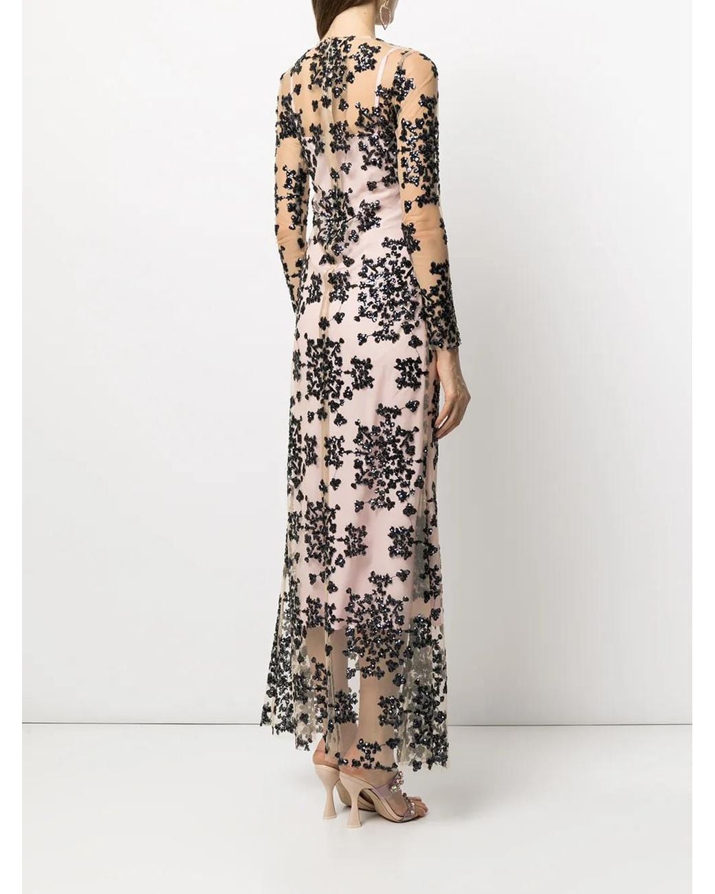 Macgraw White Cavalleri Sequinned Dress