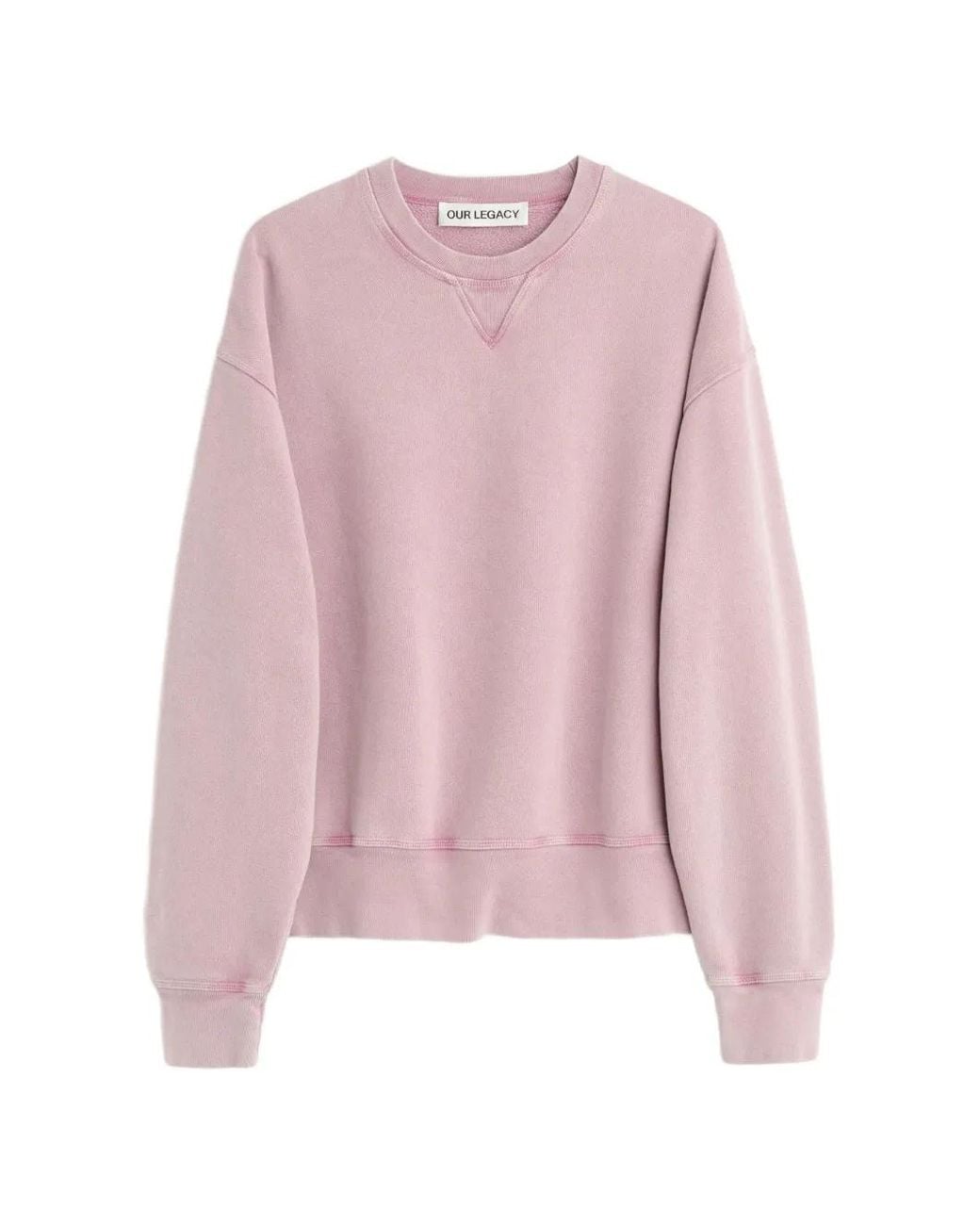Our Legacy Pink Base Cotton Sweatshirt for men