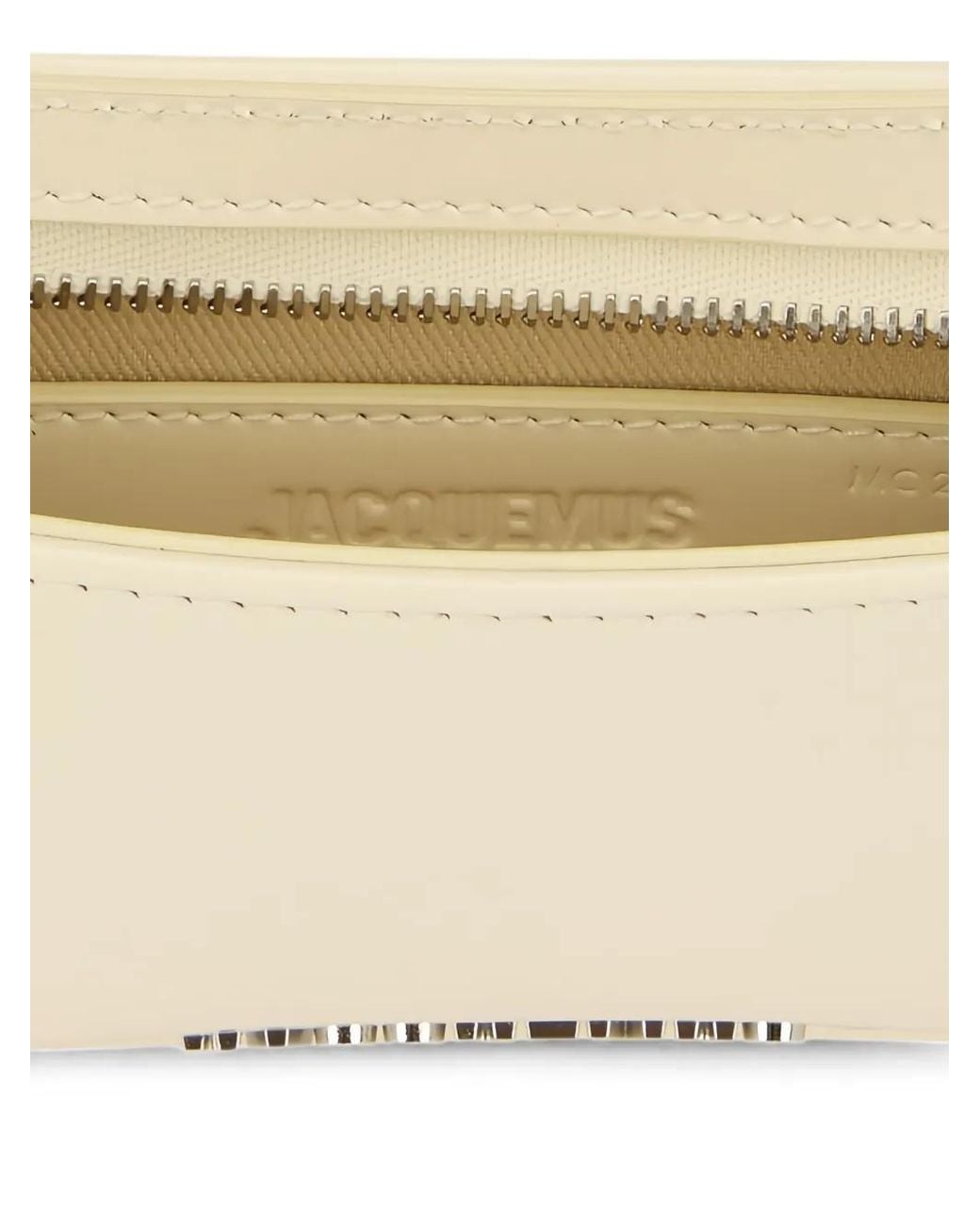 Jacquemus White Bisou Chain Leather Shoulder Bag