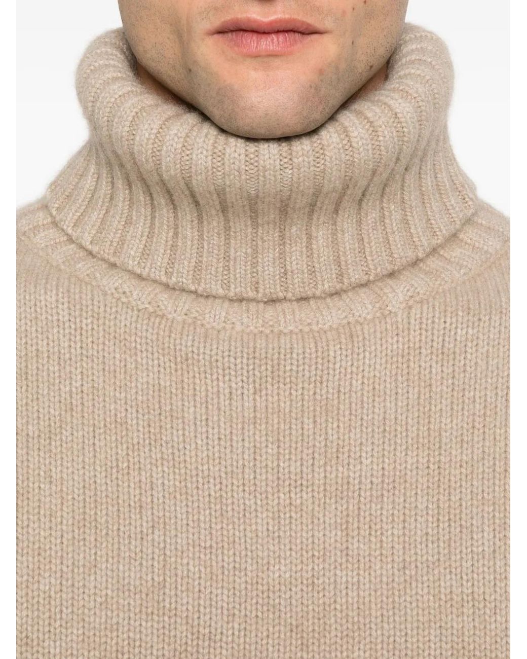 Extreme Cashmere Natural Roll-Neck Sweater