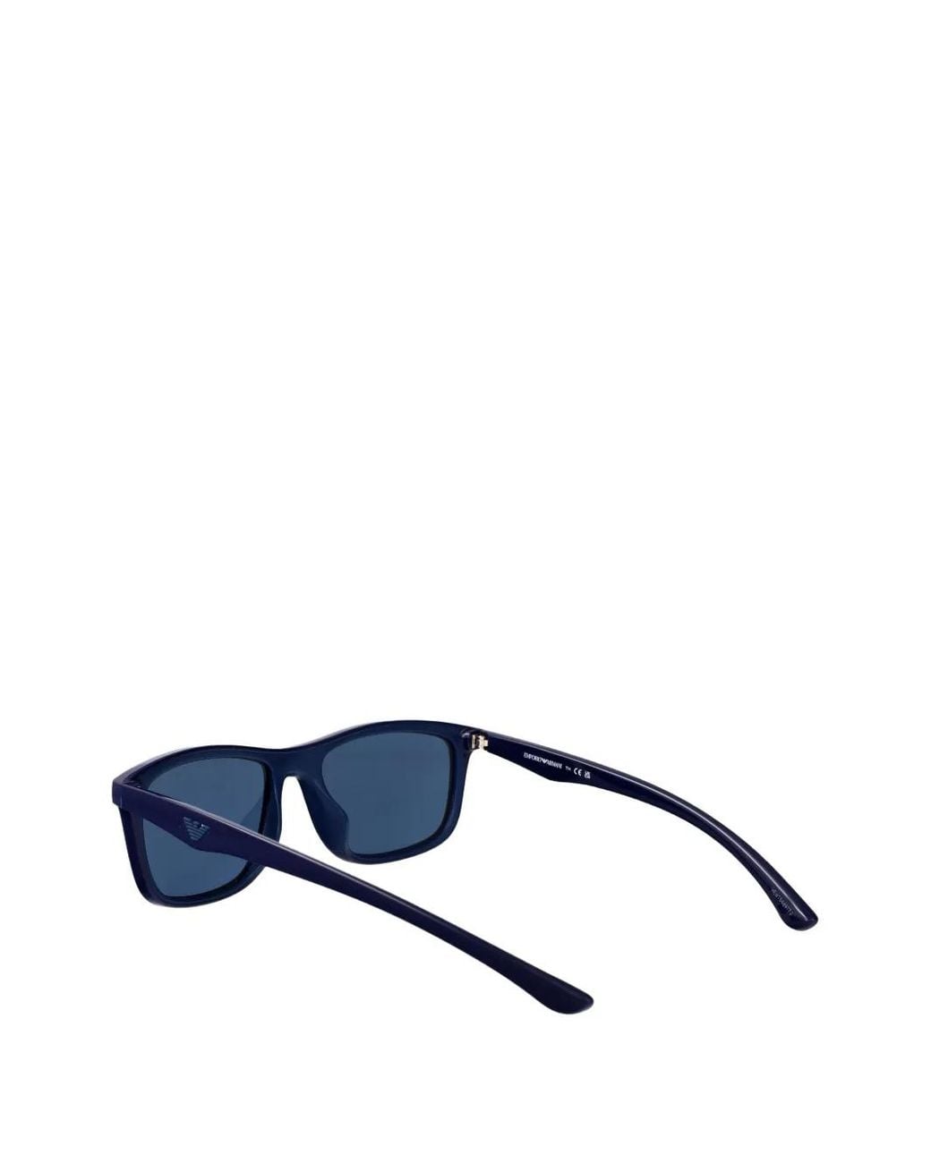 Emporio Armani Blue Rectangle-Frame Sunglasses for men