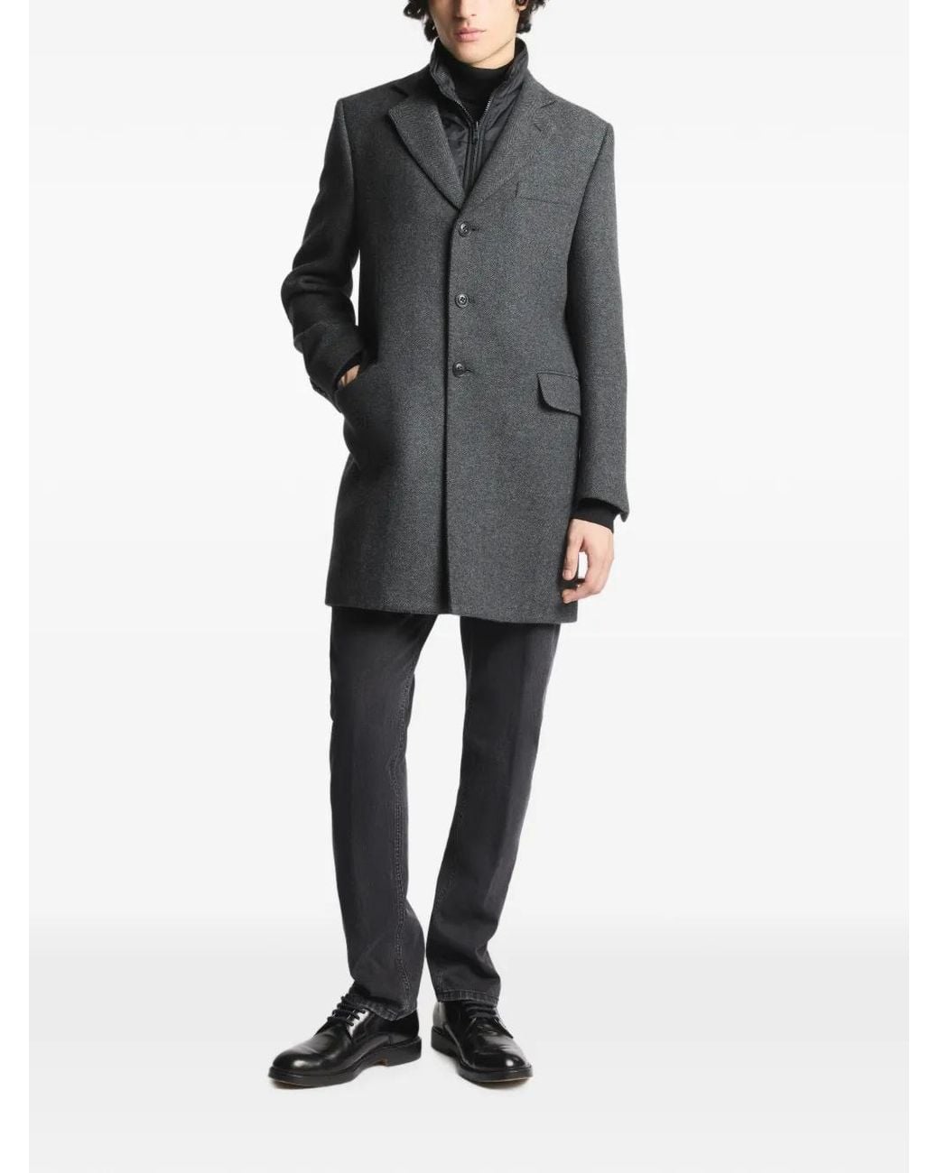 Fay Gray Manteau Double À Motif De Chevrons for men