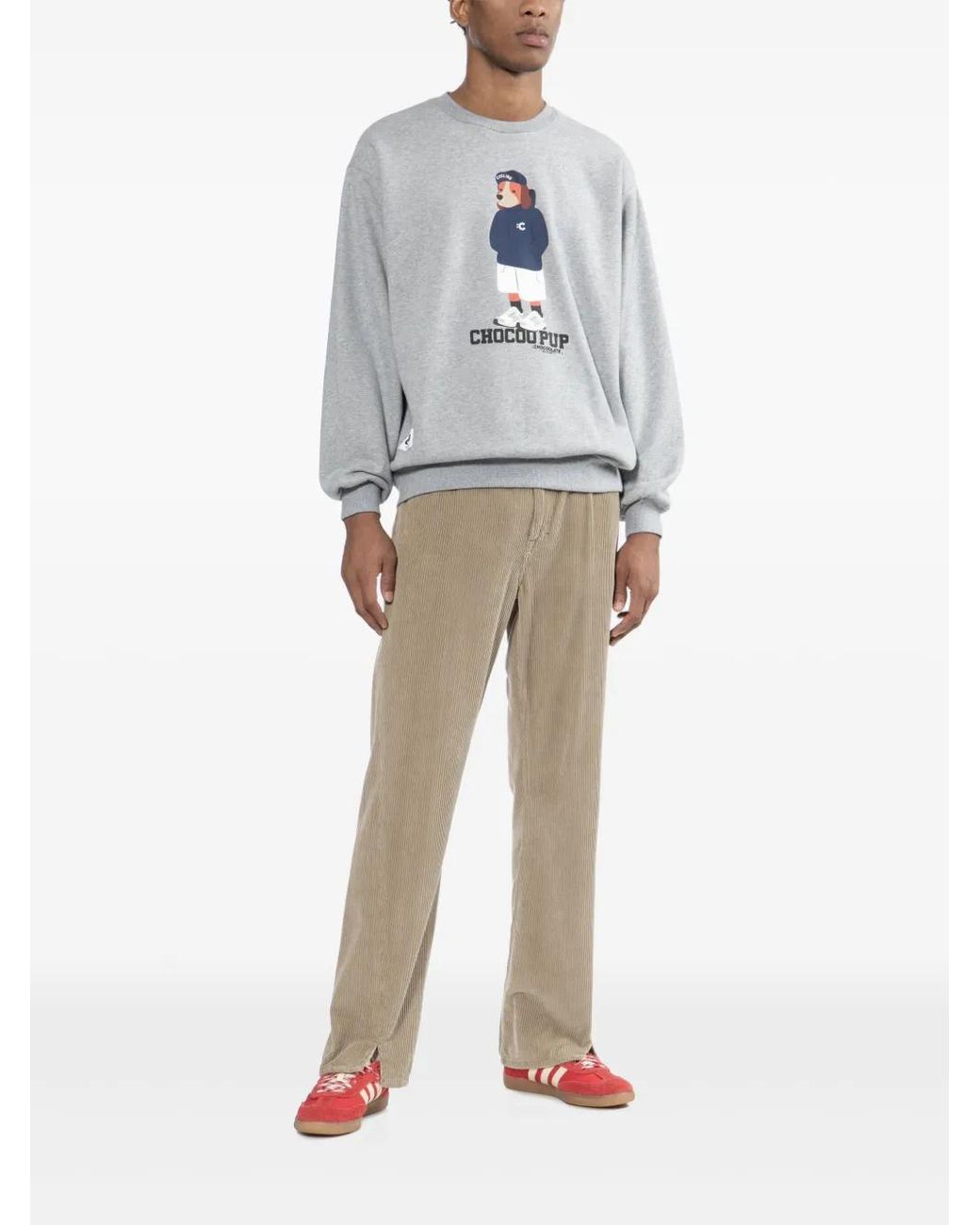 Chocoolate Gray Graphiced Sweatshirt for men