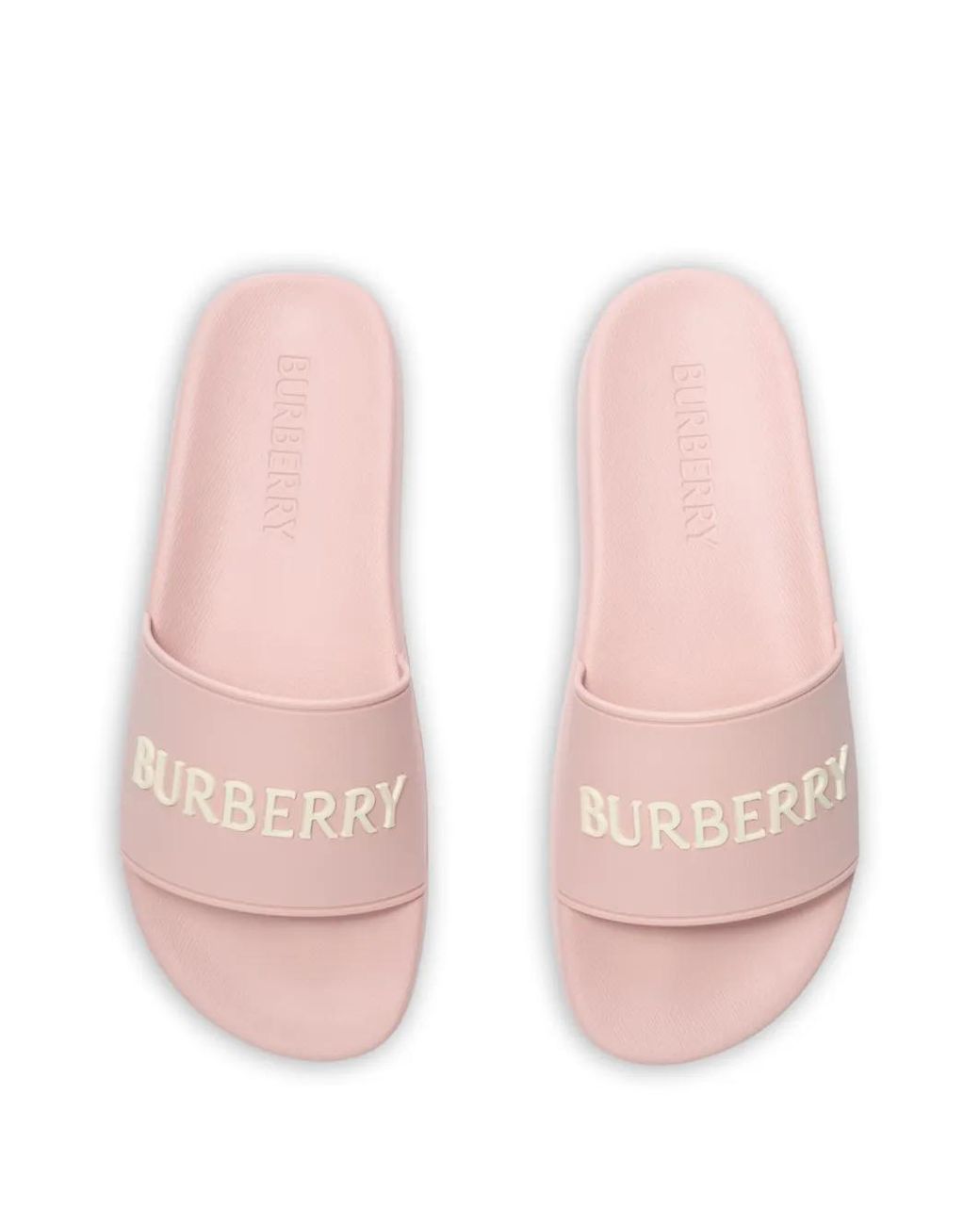 Burberry Pink Logo Slides