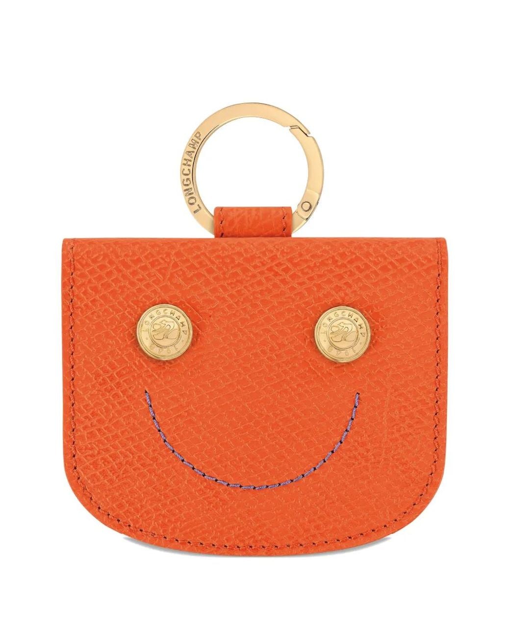 Longchamp Orange Épure Card Holder