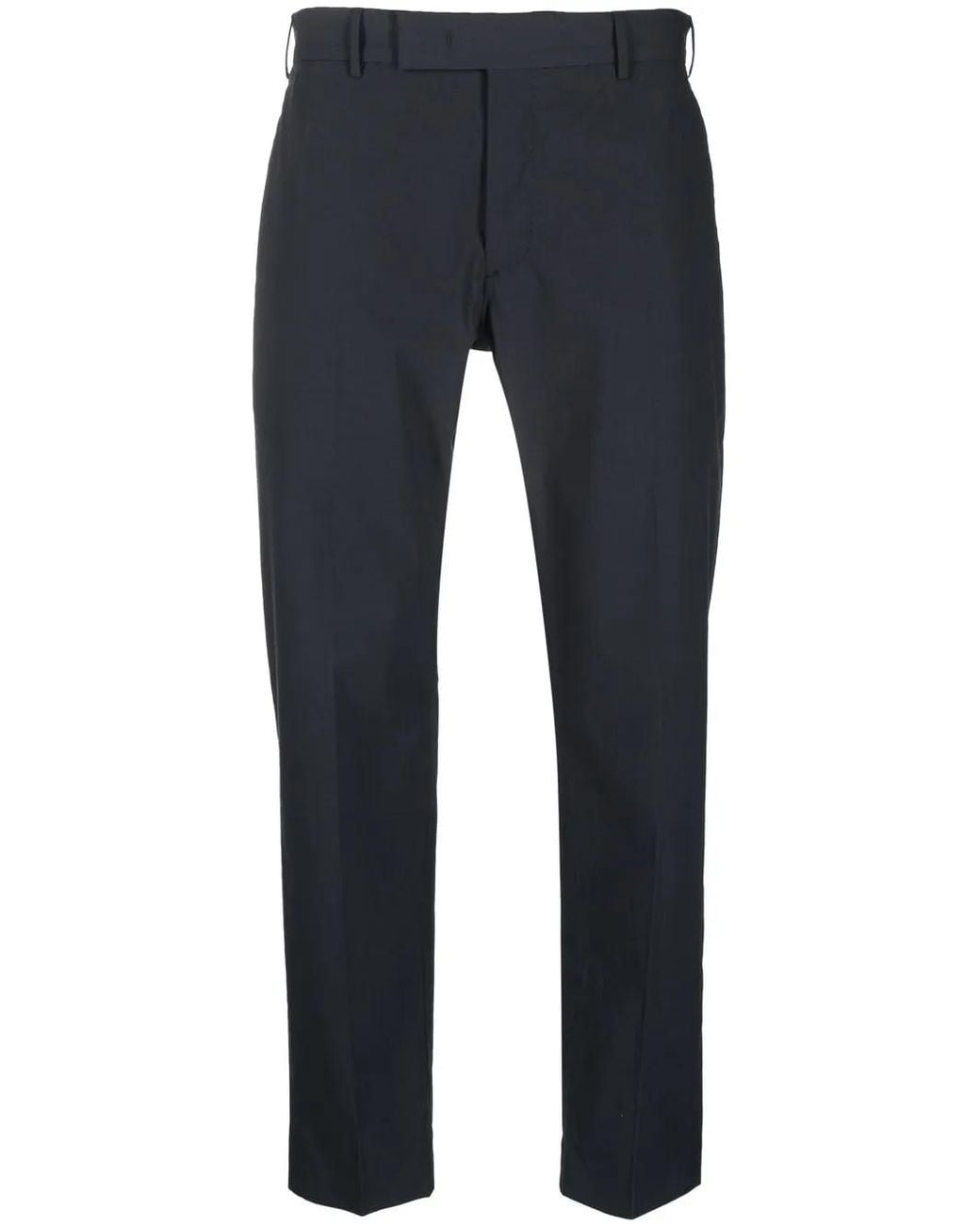PT Torino Blue Cropped Chino Trousers for men