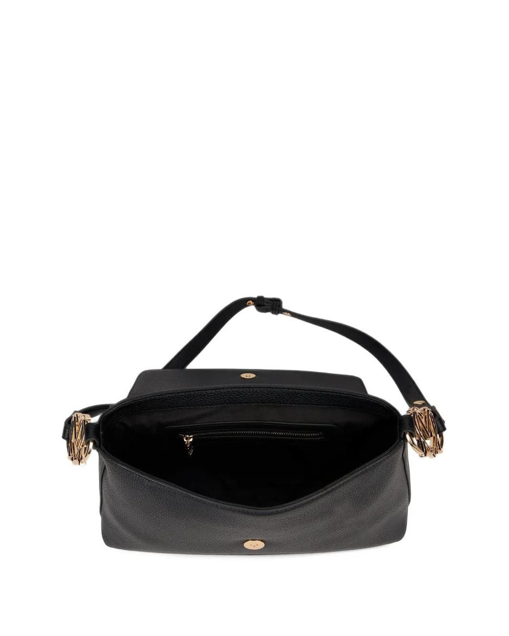 Love Moschino Black Logo-Plaque Shoulder Bag