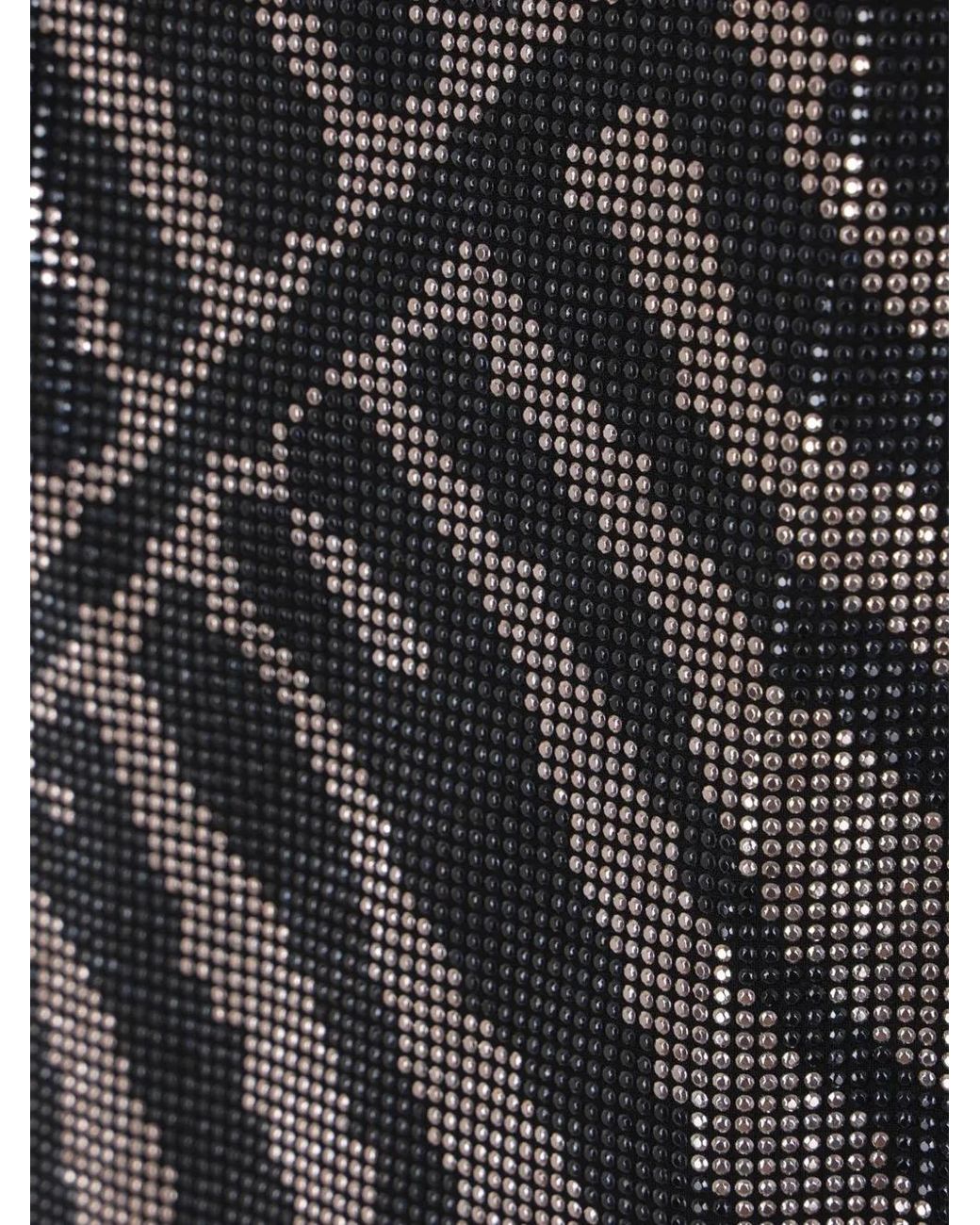 Roberto Cavalli Gray Rhinestoned Mini Dress