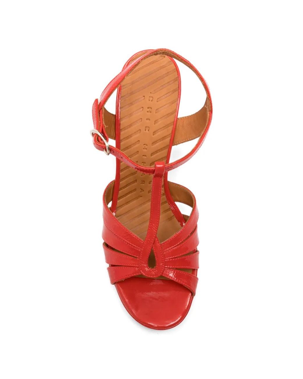 Chie Mihara Red Sandales Cafra À Plateforme