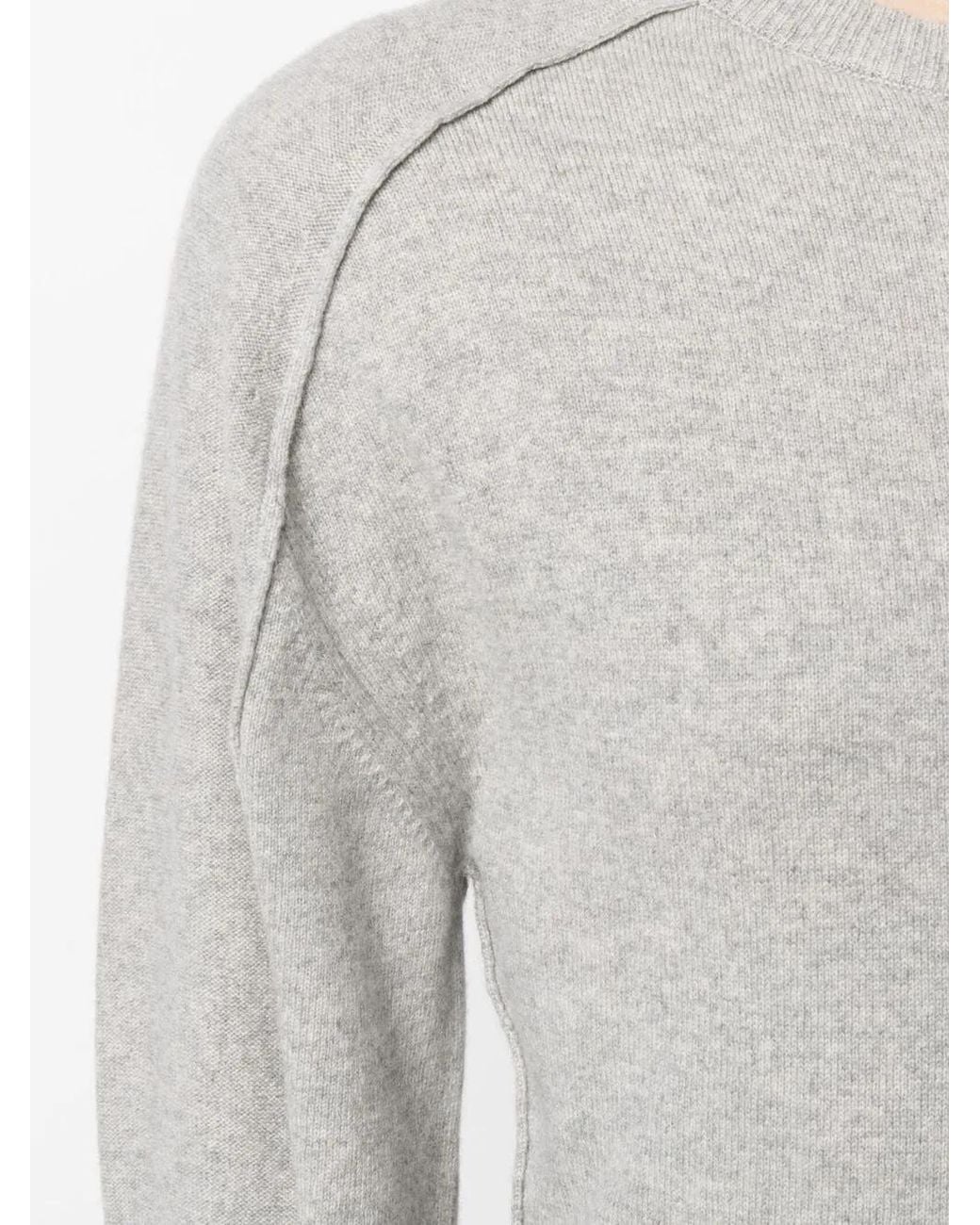 Stella McCartney Gray Seam-Detail Knitted Dress