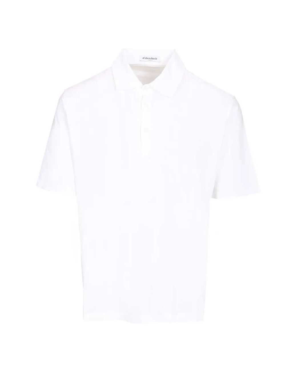 Al Duca D'aosta White Cotton Polo Shirt for men