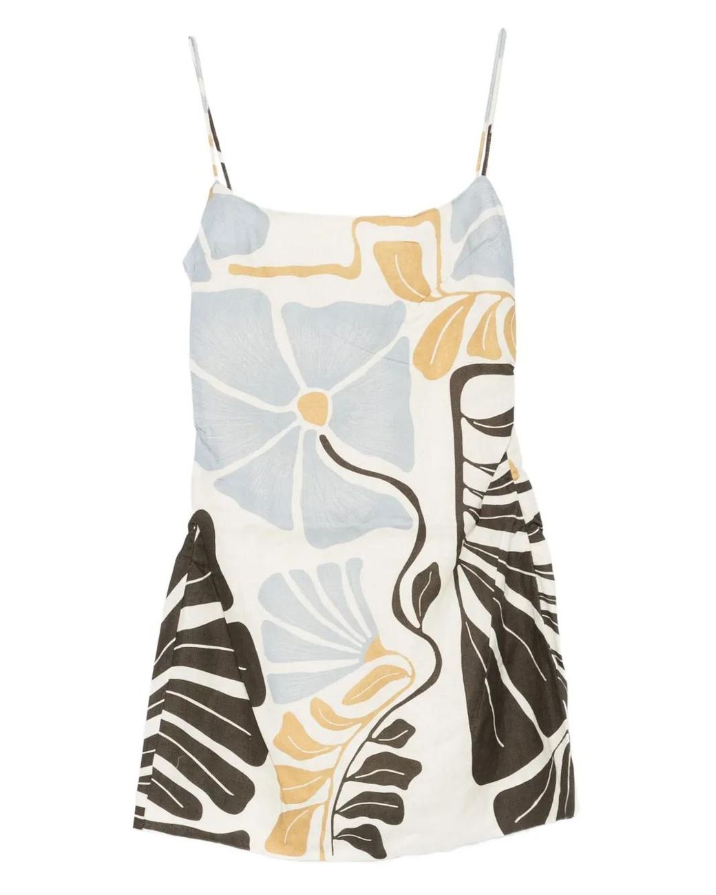 Sir White Lola Square-Neck Mini Dress