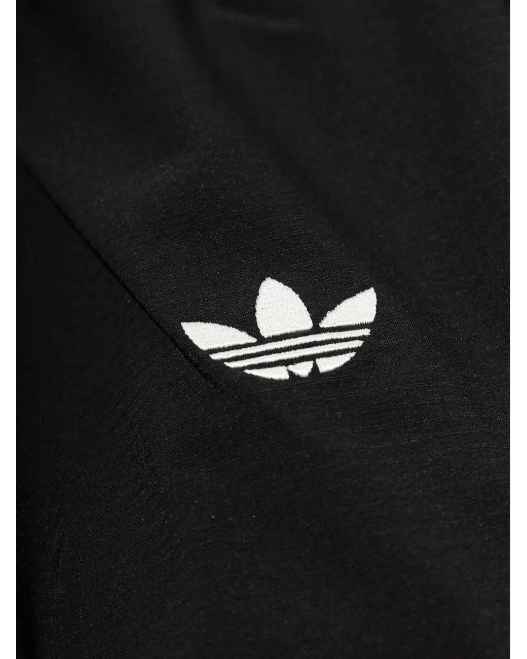 Adidas Black Ruffled Zip-Up Jacket