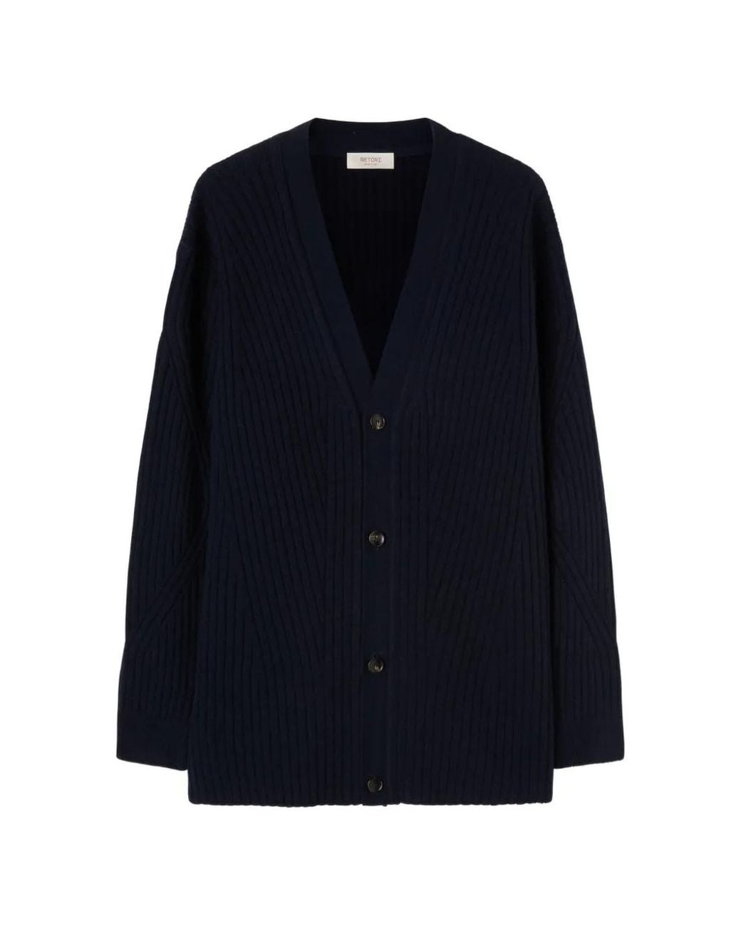 RETORI Blue V-Neck Cardigan for men