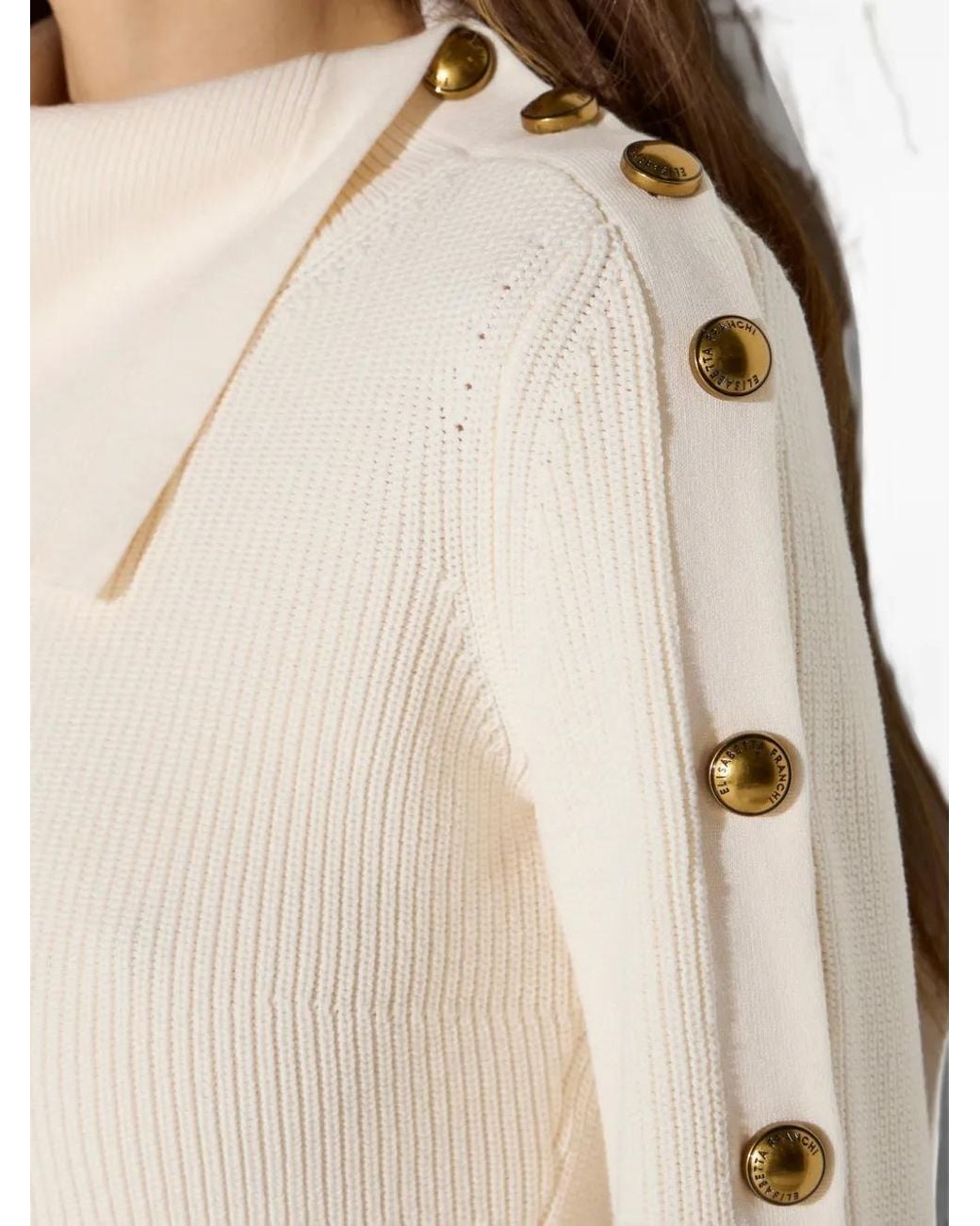 Elisabetta Franchi White Sueter