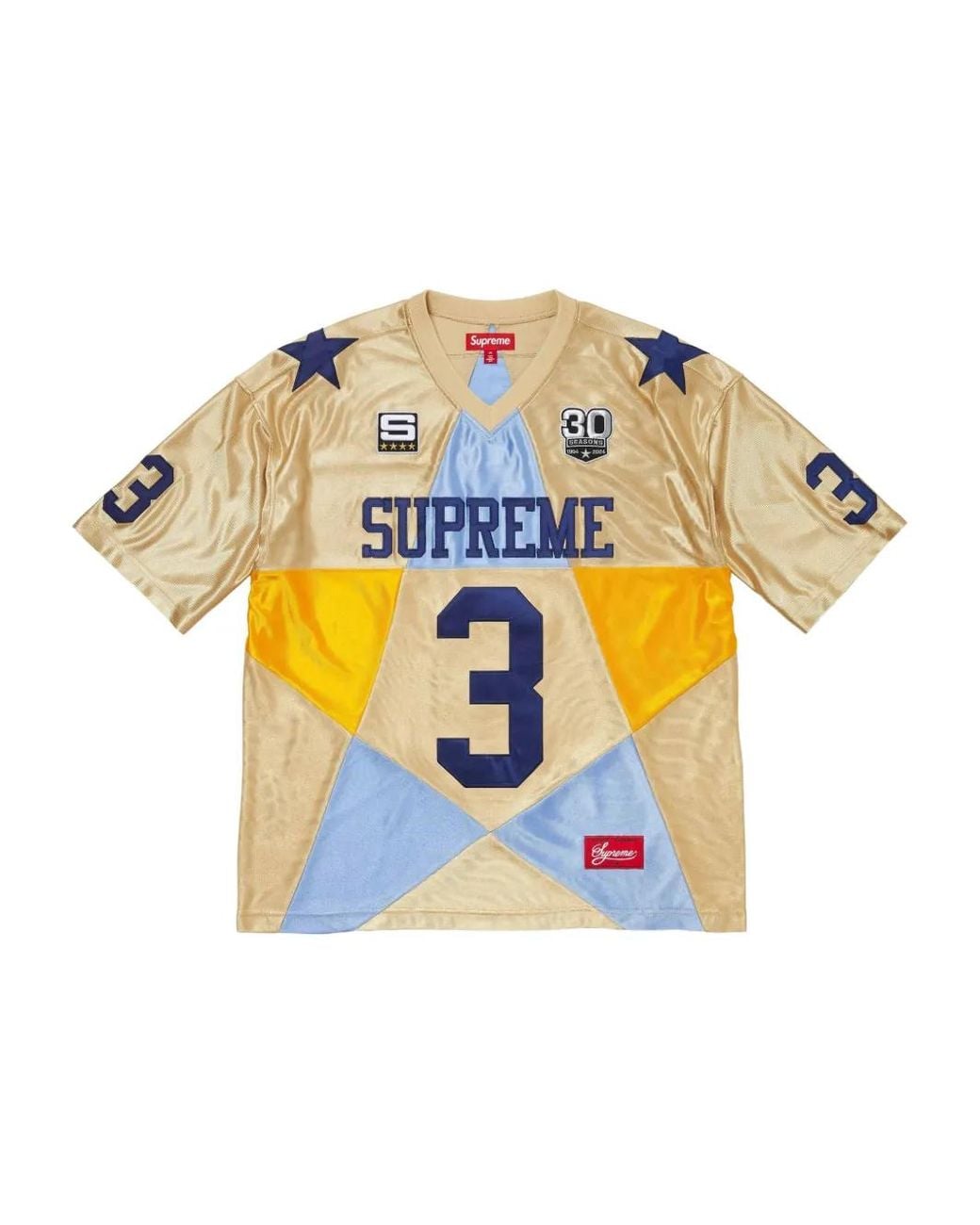 Supreme White Star Football Jersey for men