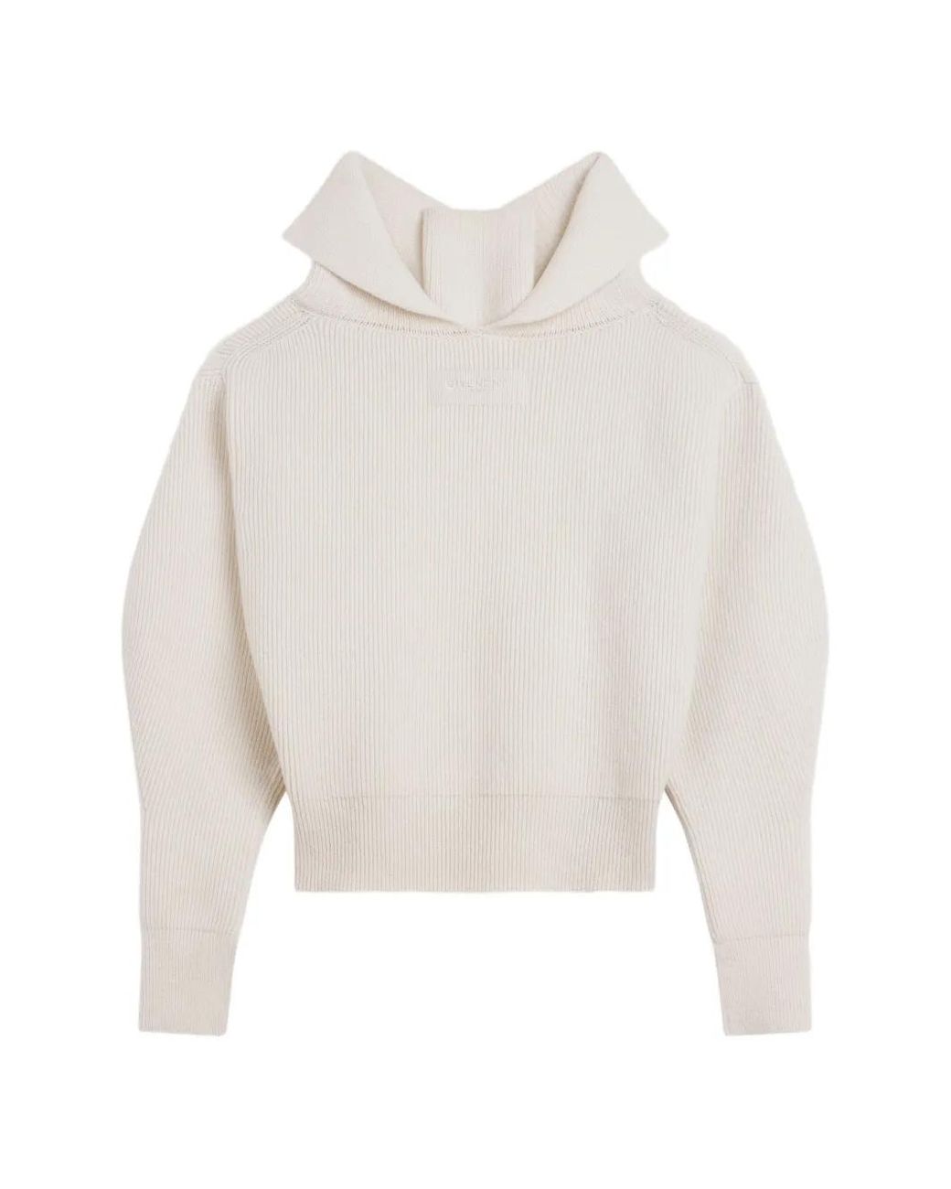 Givenchy White Slashed Sweater