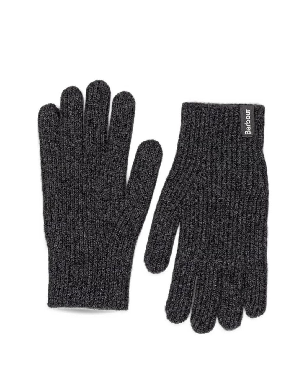 Barbour Black Danforth Wool-Cashmere Gloves for men