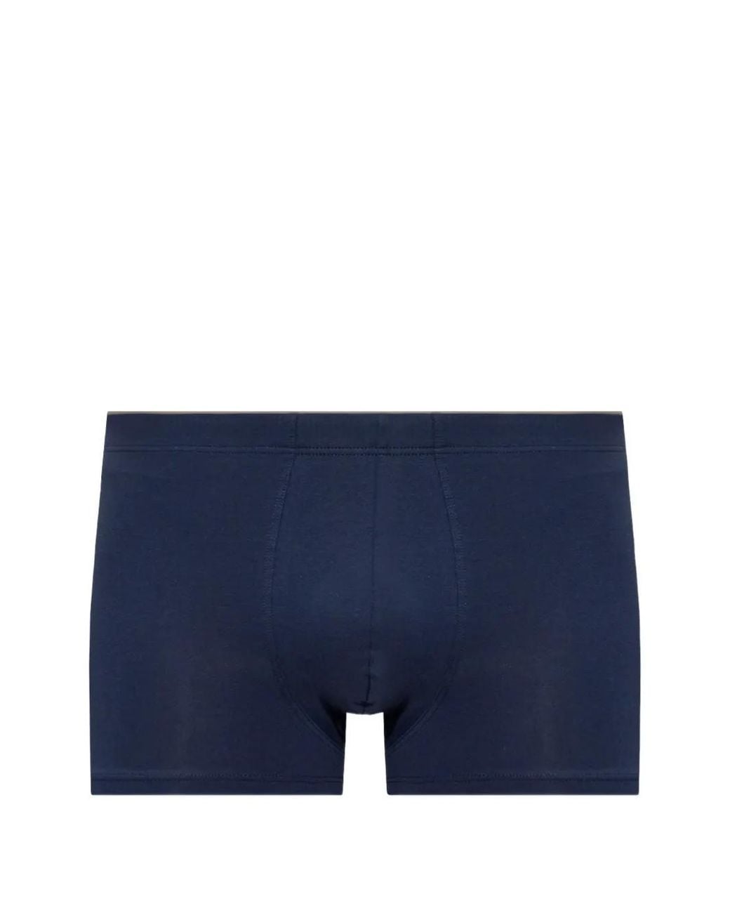 Hanro Blue Superior Stretch-Cotton Boxer Briefs for men