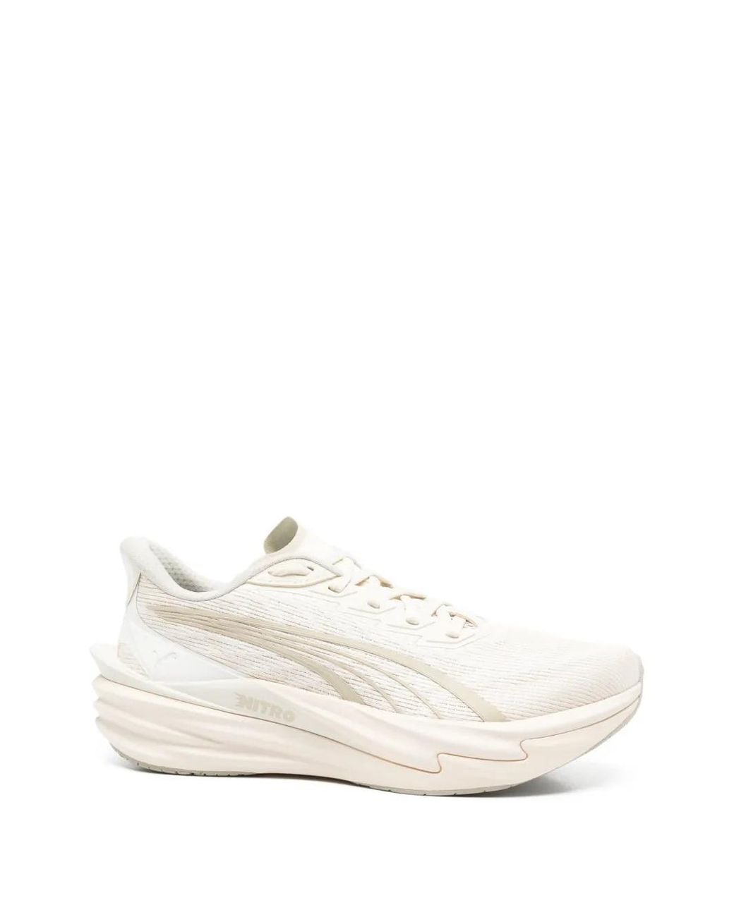 PUMA White Deviate Nitro 4 Wns