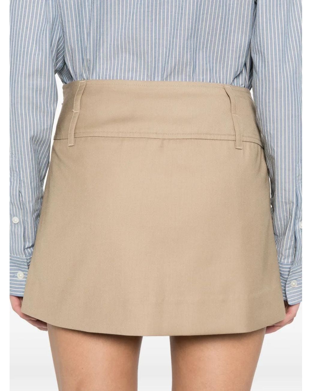 DUNST Natural Belt Loops Short Skirt