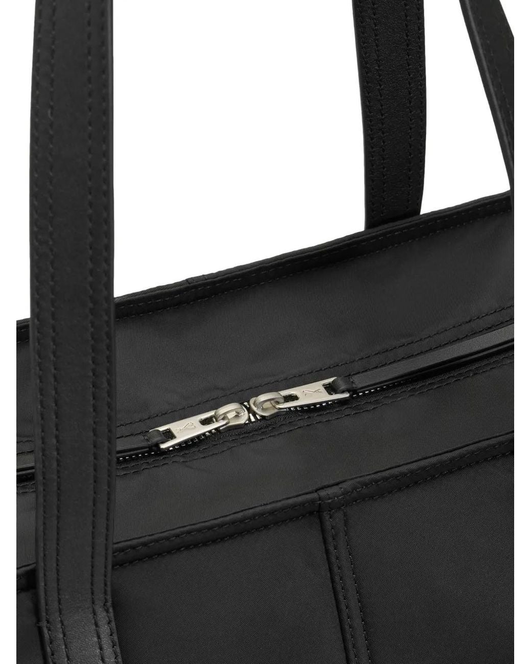 AMI Black Marcel Padded Tote Bag