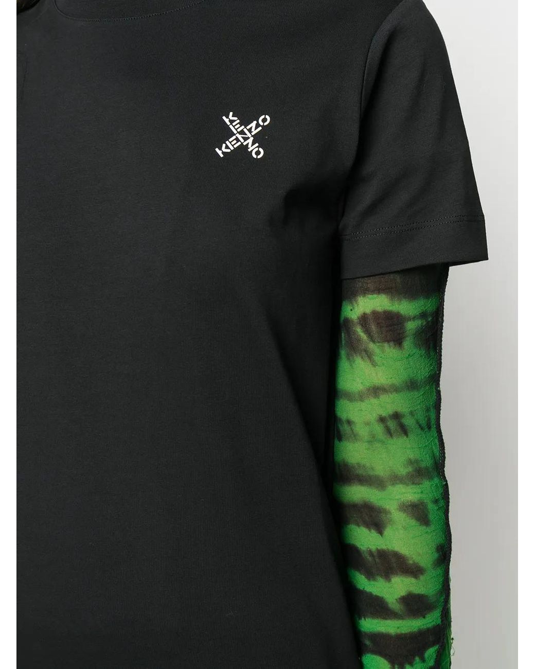 KENZO Black Logo Print T-Shirt Dress