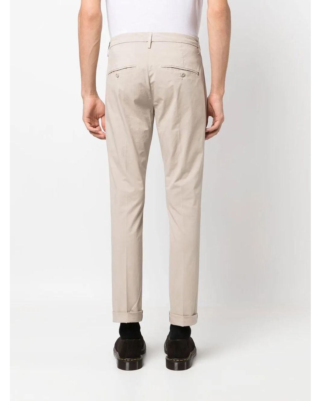 Dondup Cropped Chino in het Natural voor heren