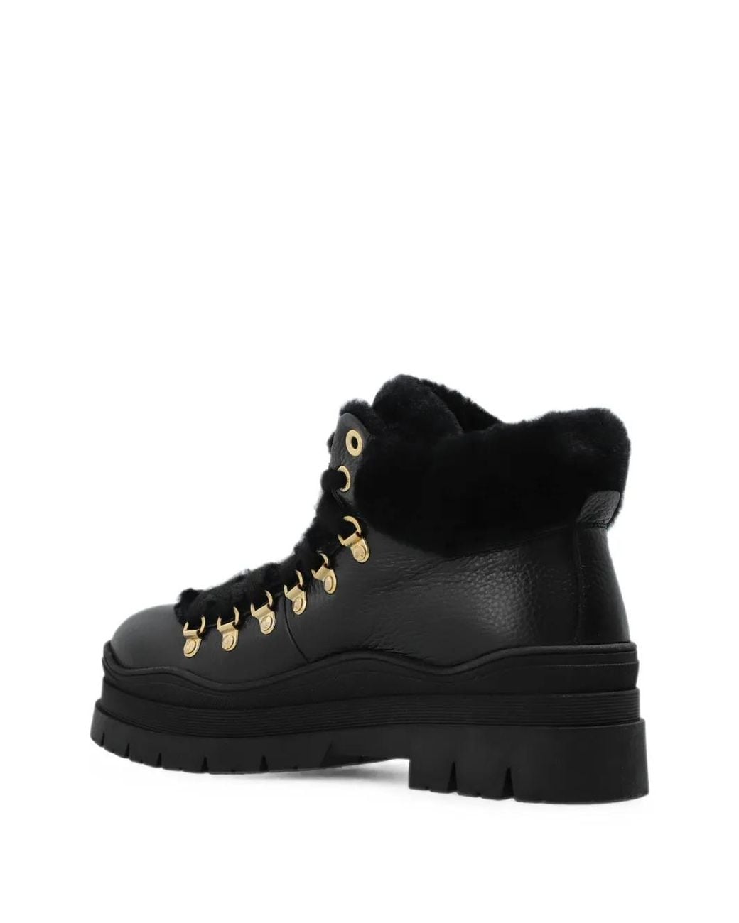 Bogner Black Arosa Leather Snow Boots
