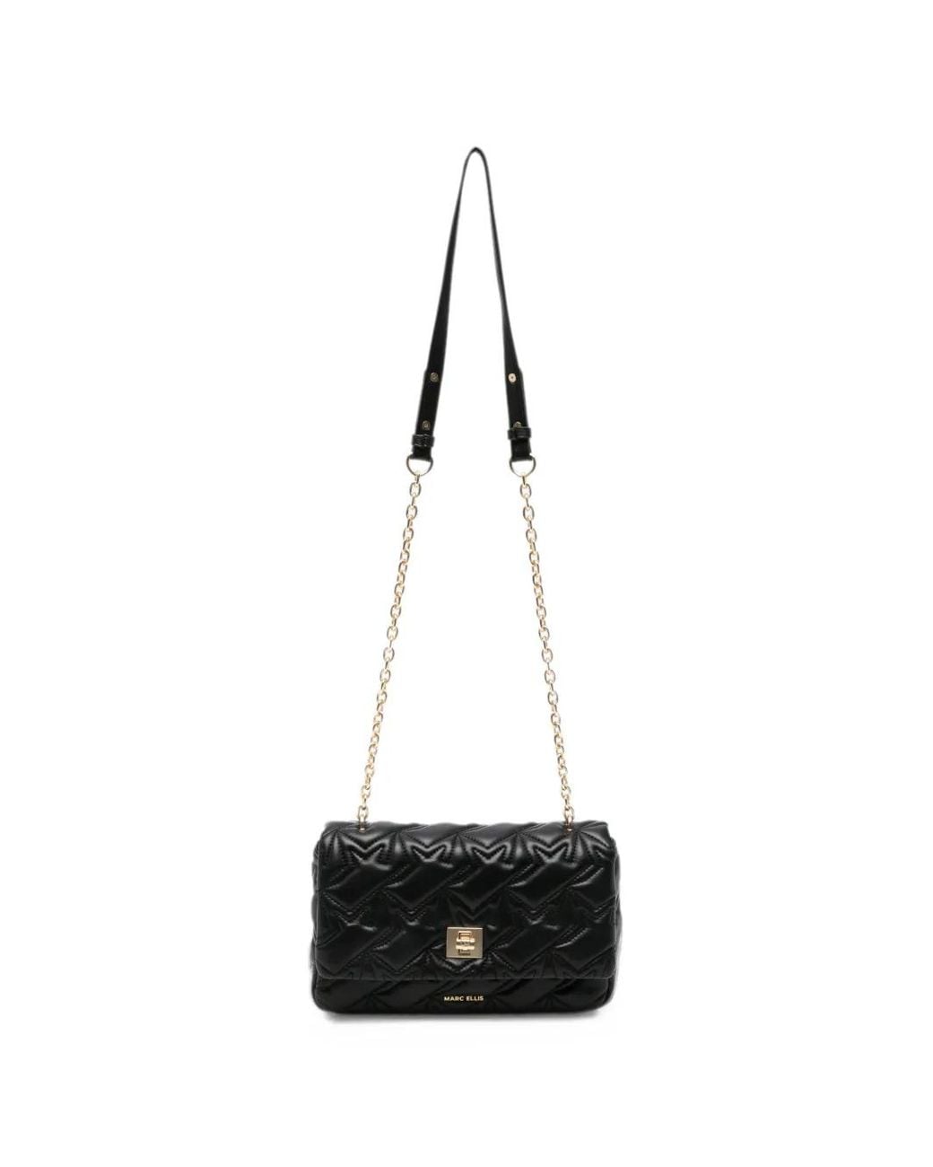 Marc Ellis White Katelyn Quilted Shoulder Bag