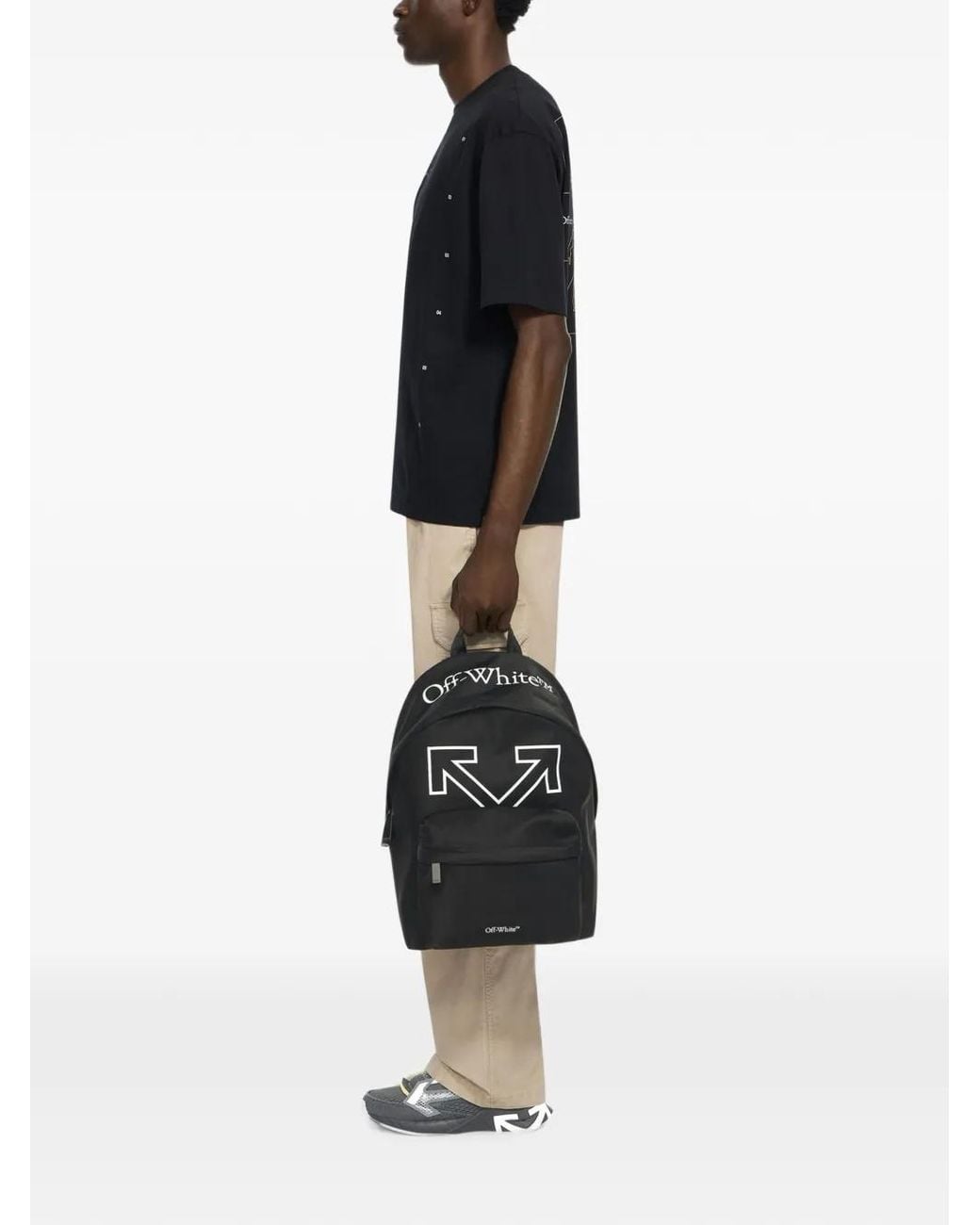 Off-White c/o Virgil Abloh Black Heritage Arrows Backpack for men