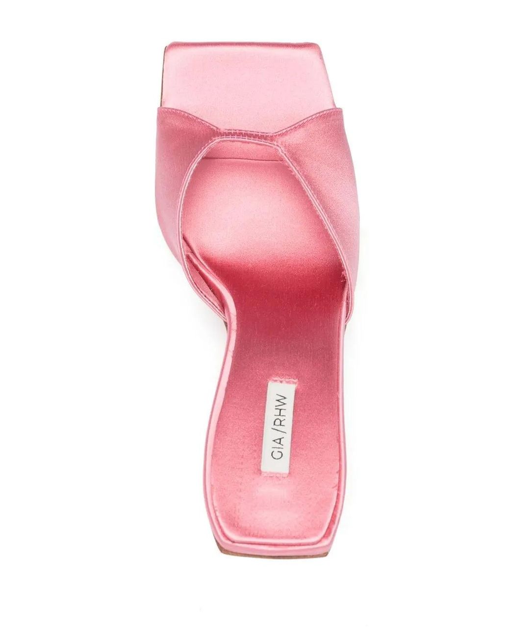 Gia Borghini Pink Rosie 14 Satin Sandals