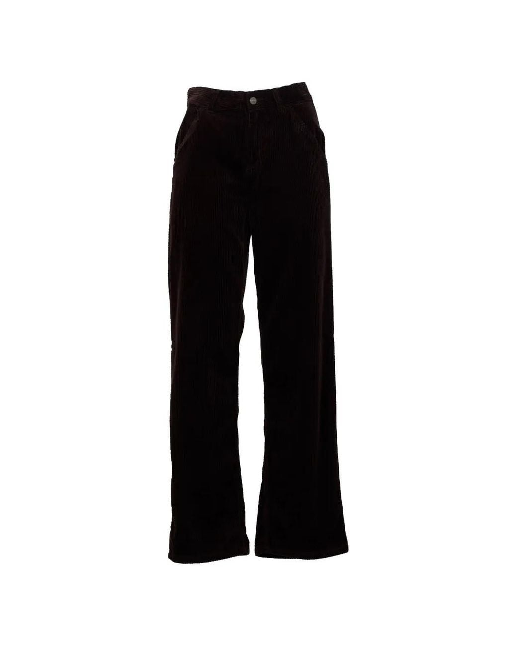Carhartt Black Simple Corduroy Trousers