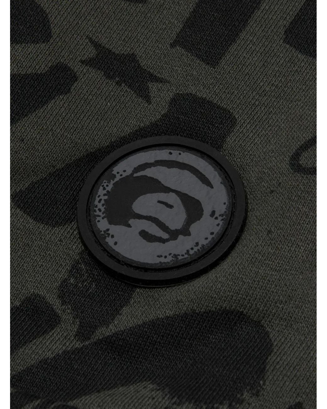 Pantalones Con Parche Estampado Aape By A Bathing Ape de hombre de color Black